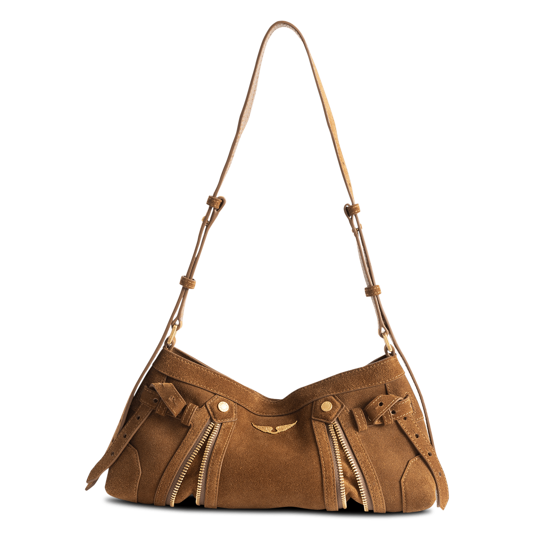 Schoudertas van baby madison leer ZADIG&VOLTAIRE Bruin