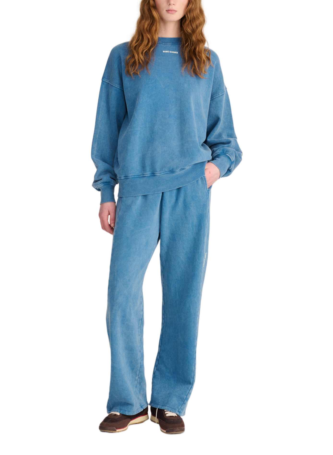 Weite Baumwoll-Sweatpants BOBO CHOSES Blau