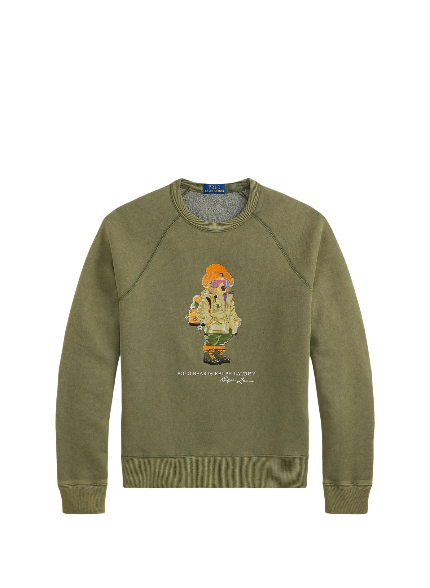 Pull ample col rond en coton mélangé POLO RALPH LAUREN Vert