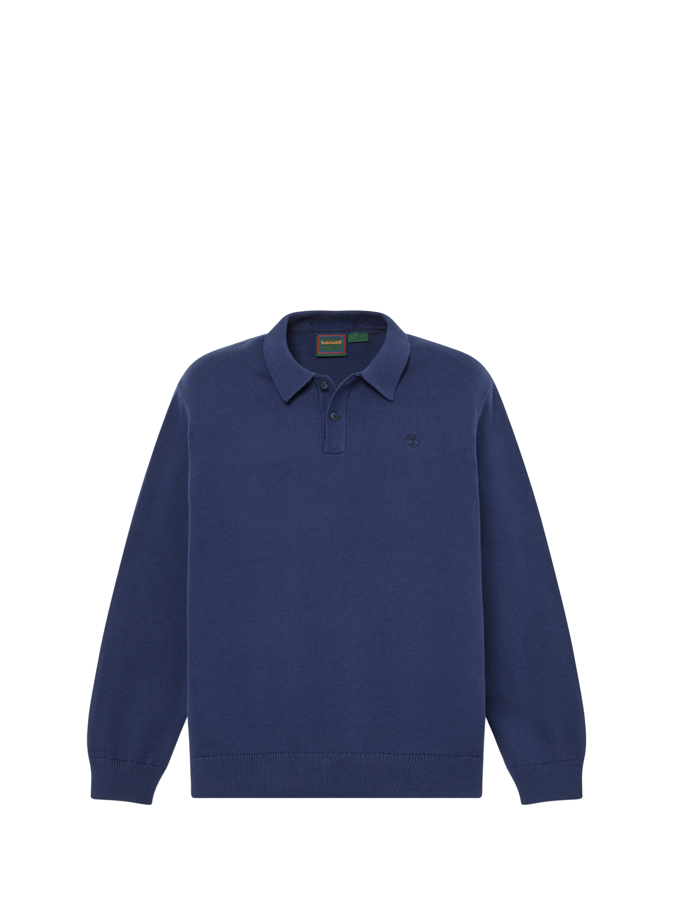 Cotton knit polo neck sweater TIMBERLAND Blue