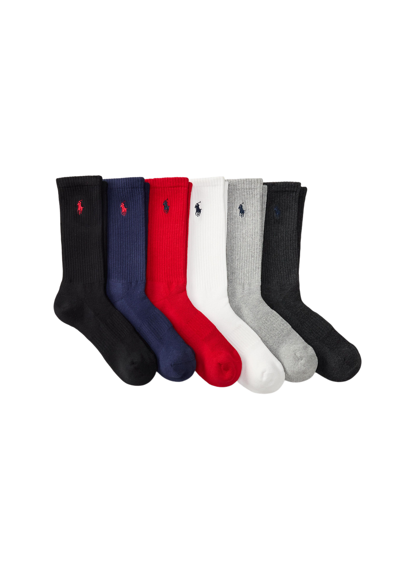 Paires de chaussettes unies en coton mélangé POLO RALPH LAUREN Multicolore