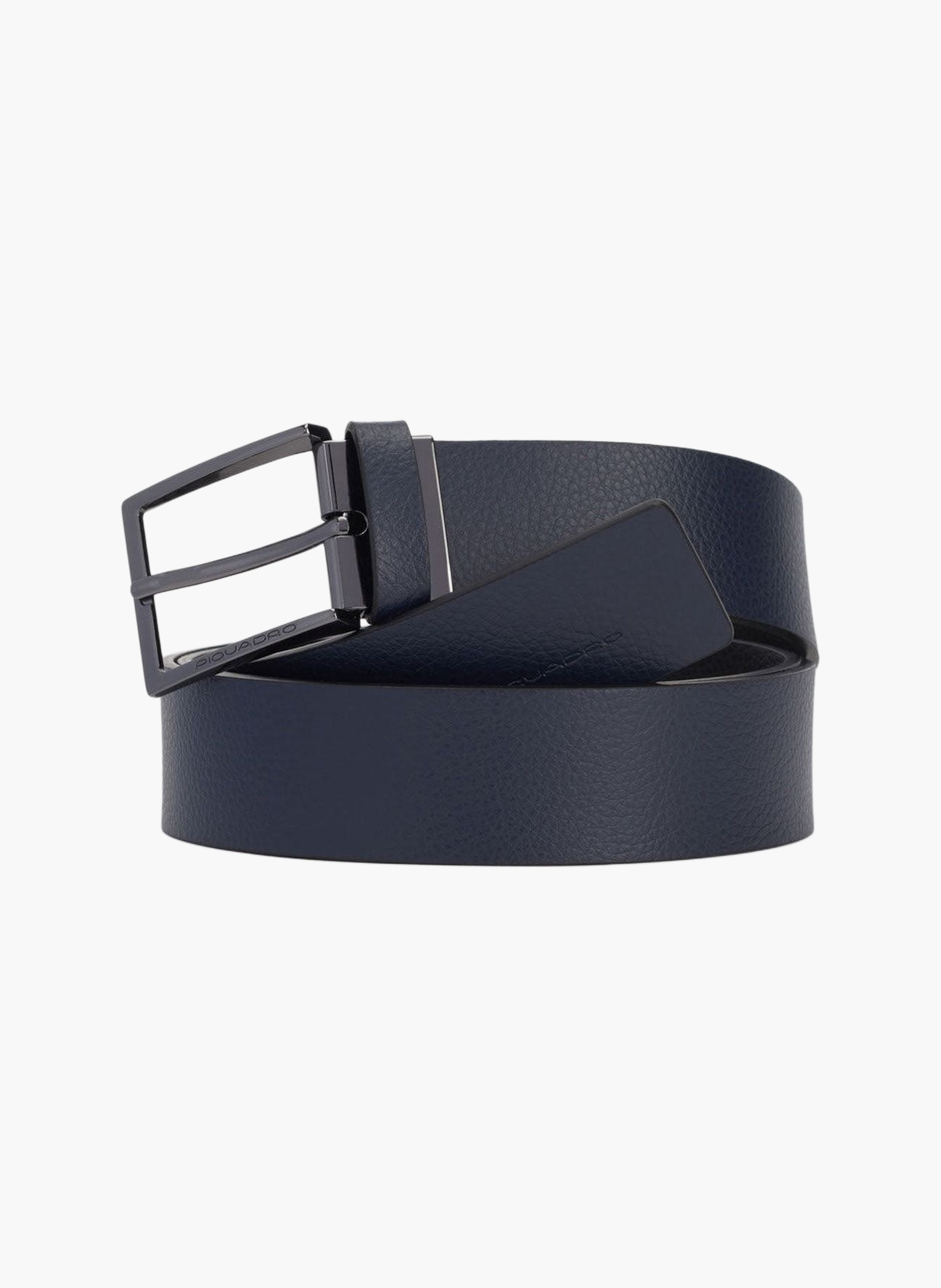Men's cut-edge reversible leather belt PIQUADRO Black