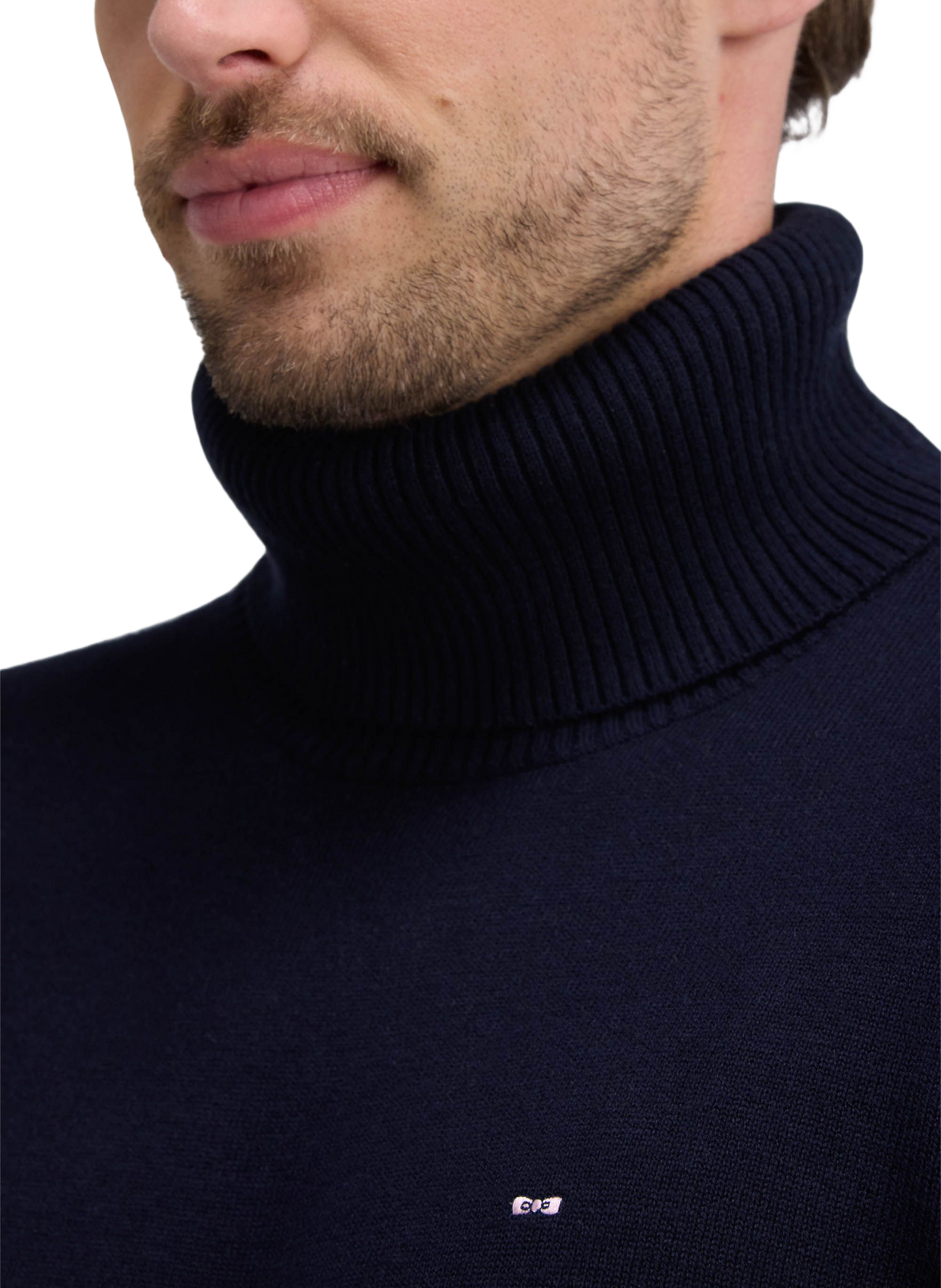 Wool and cotton knit sweater EDEN PARK Blue
