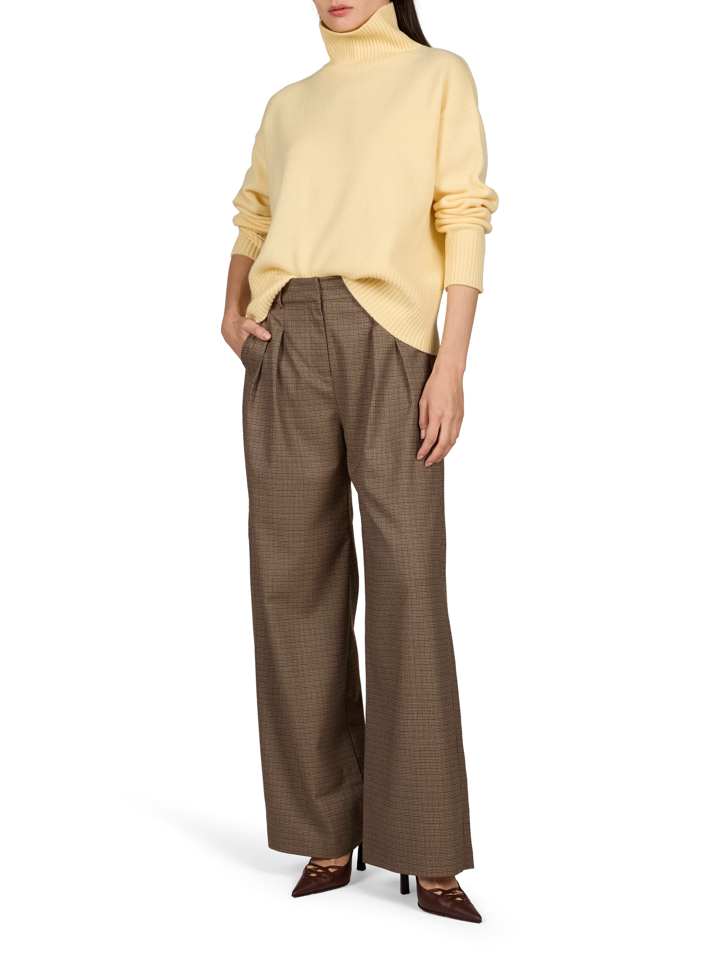 PALACE oversized wool sweater SUNCOO Yellow