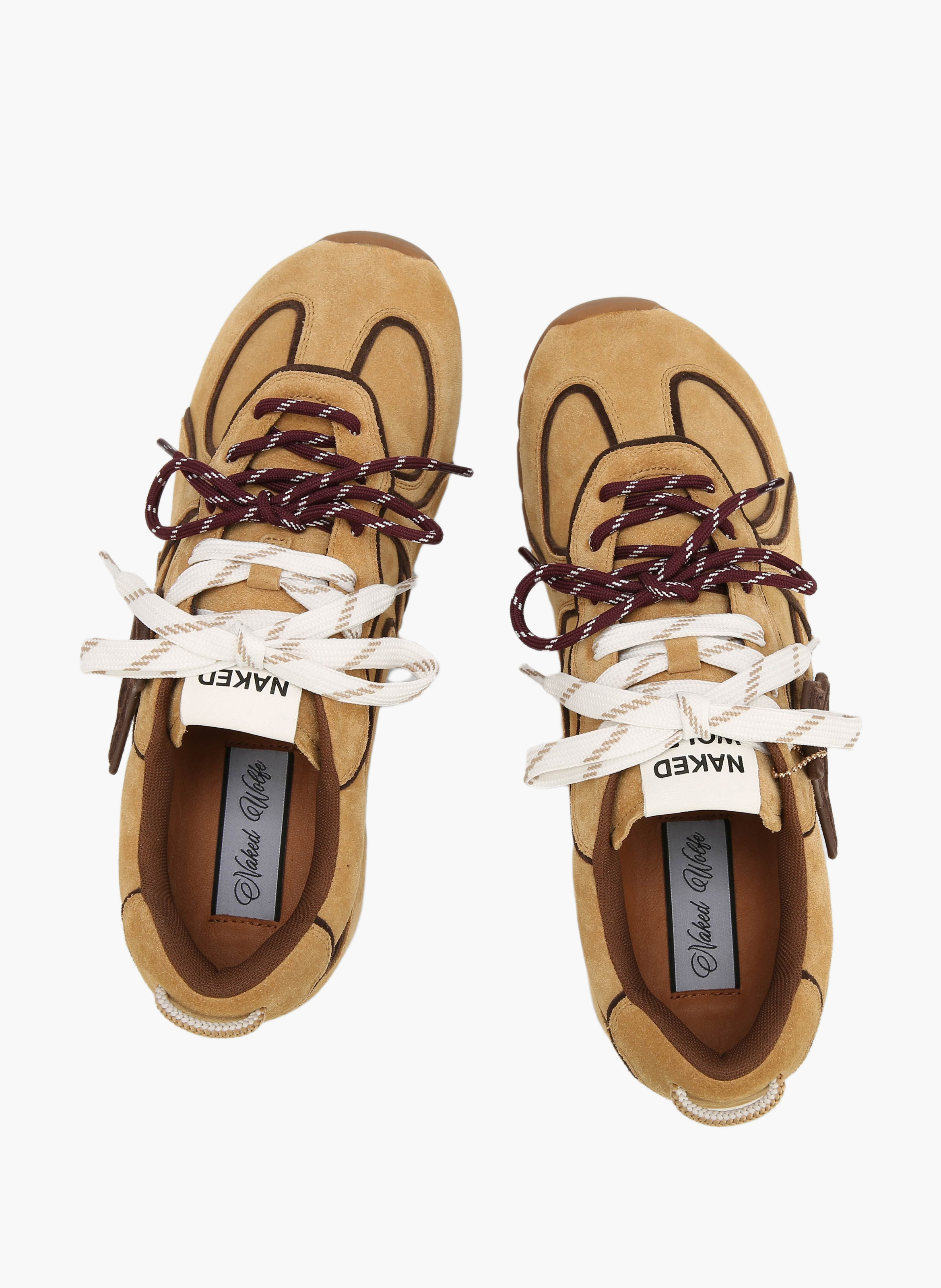 Baskets ace m en daim NAKED WOLFE Marron
