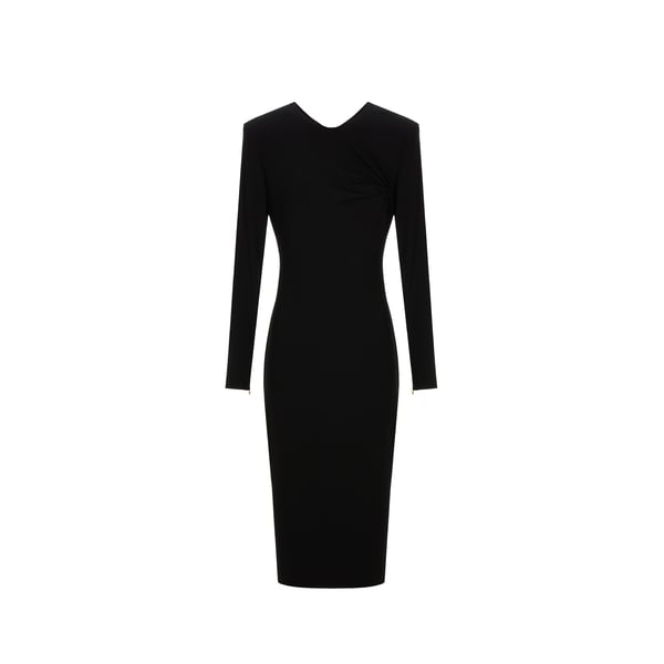 Robe mi-longue en viscose stretch