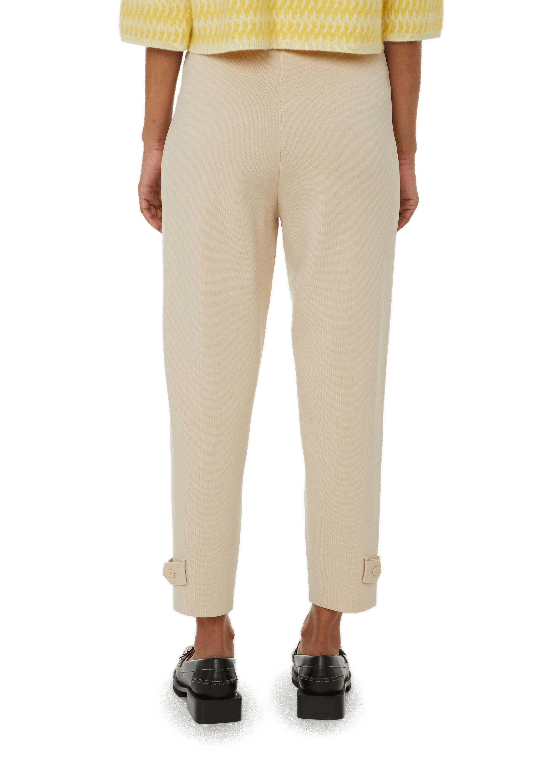 Pantalon en maille CRUSH COLLECTION Beige