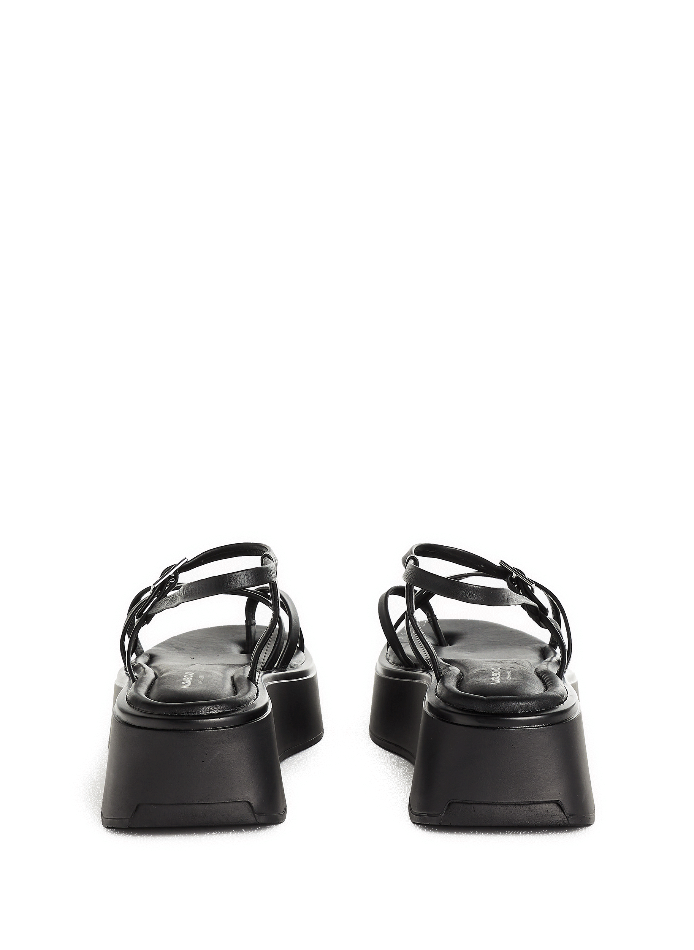 Leather wedge sandals VAGABOND SHOEMAKERS Black