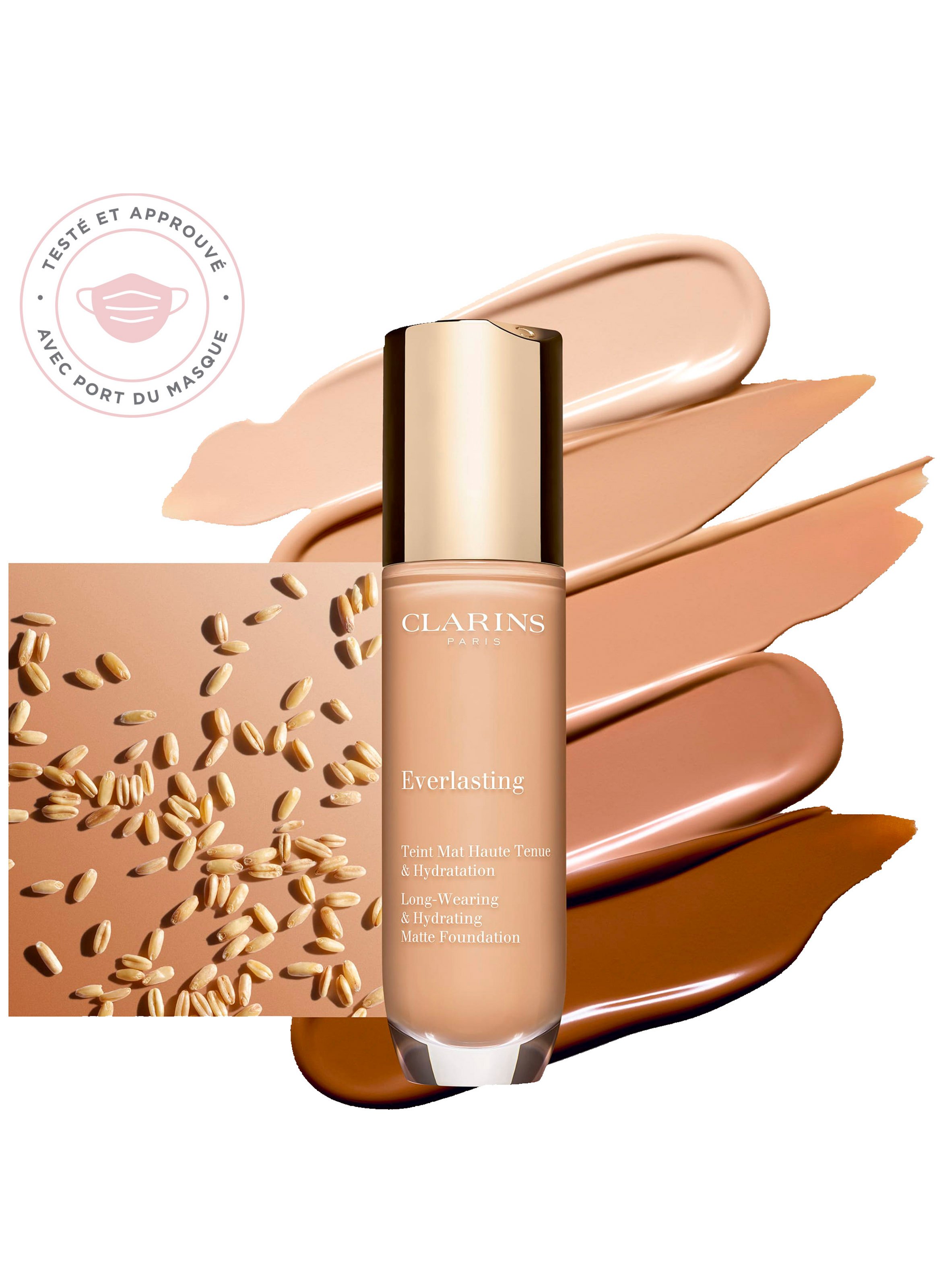 Everlasting - Fond de teintTeint Mat Haute Tenue & Hydratation CLARINS 112c amber