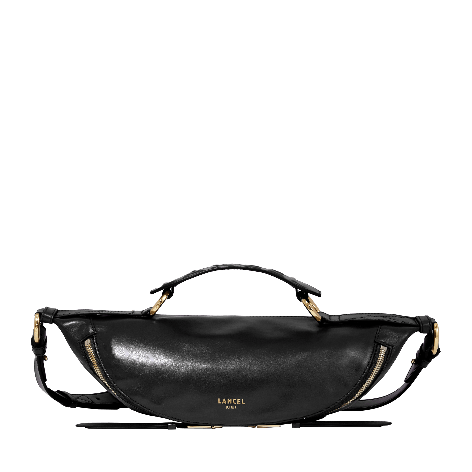 Sac porté croisé s - origami de lancel LANCEL Noir