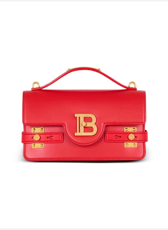 Sac b-buzz24 en cuir lisse Rouge by BALMAIN BALMAIN Sac b-buzz24 en cuir lisse Rouge