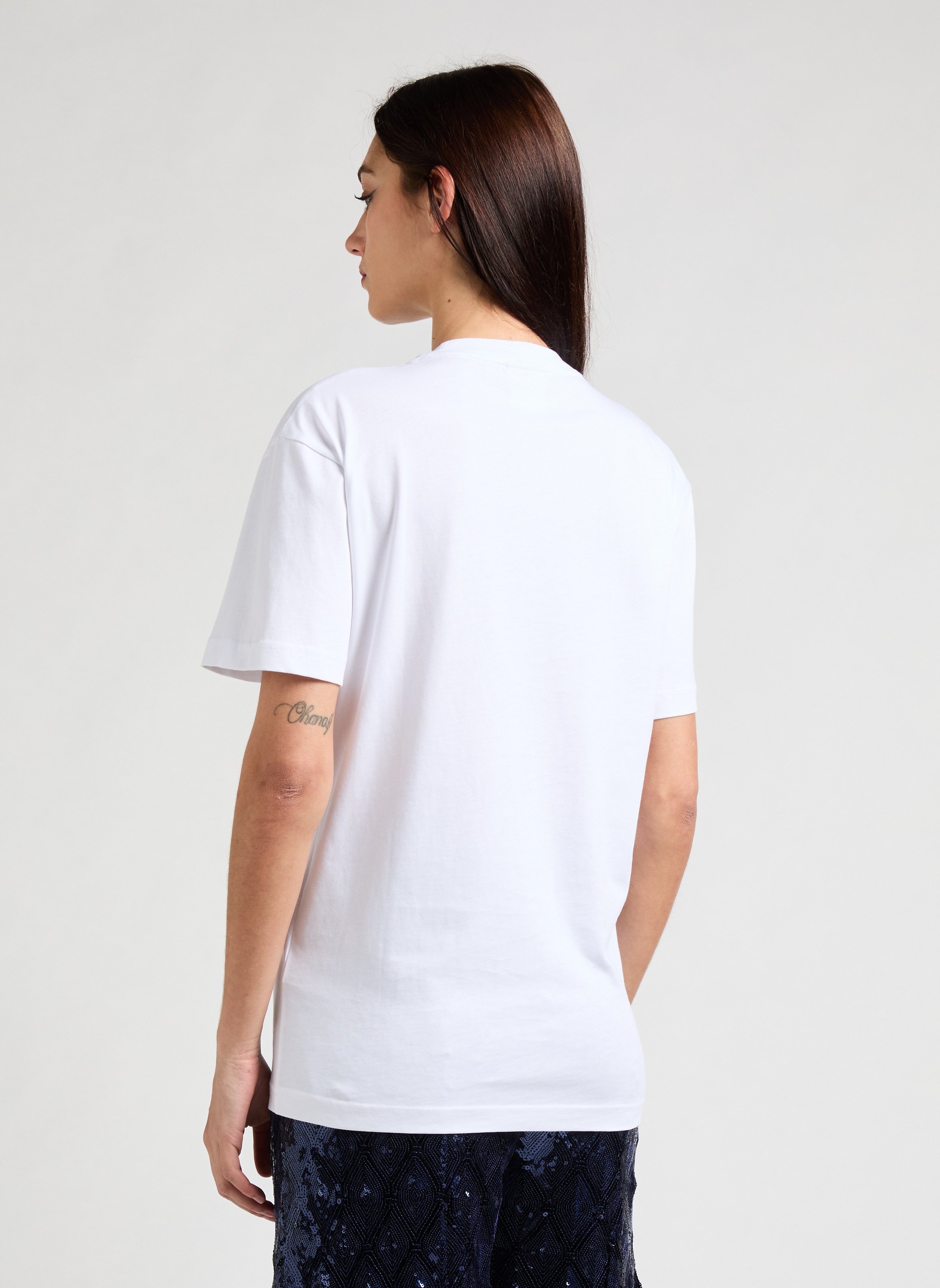 T-shirt en coton Blanc