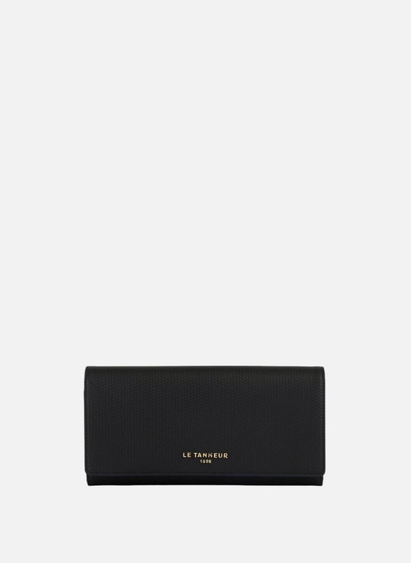 Compagnon lise en cuir signature t Noir by LE TANNEUR LE TANNEUR Compagnon lise en cuir signature t Noir