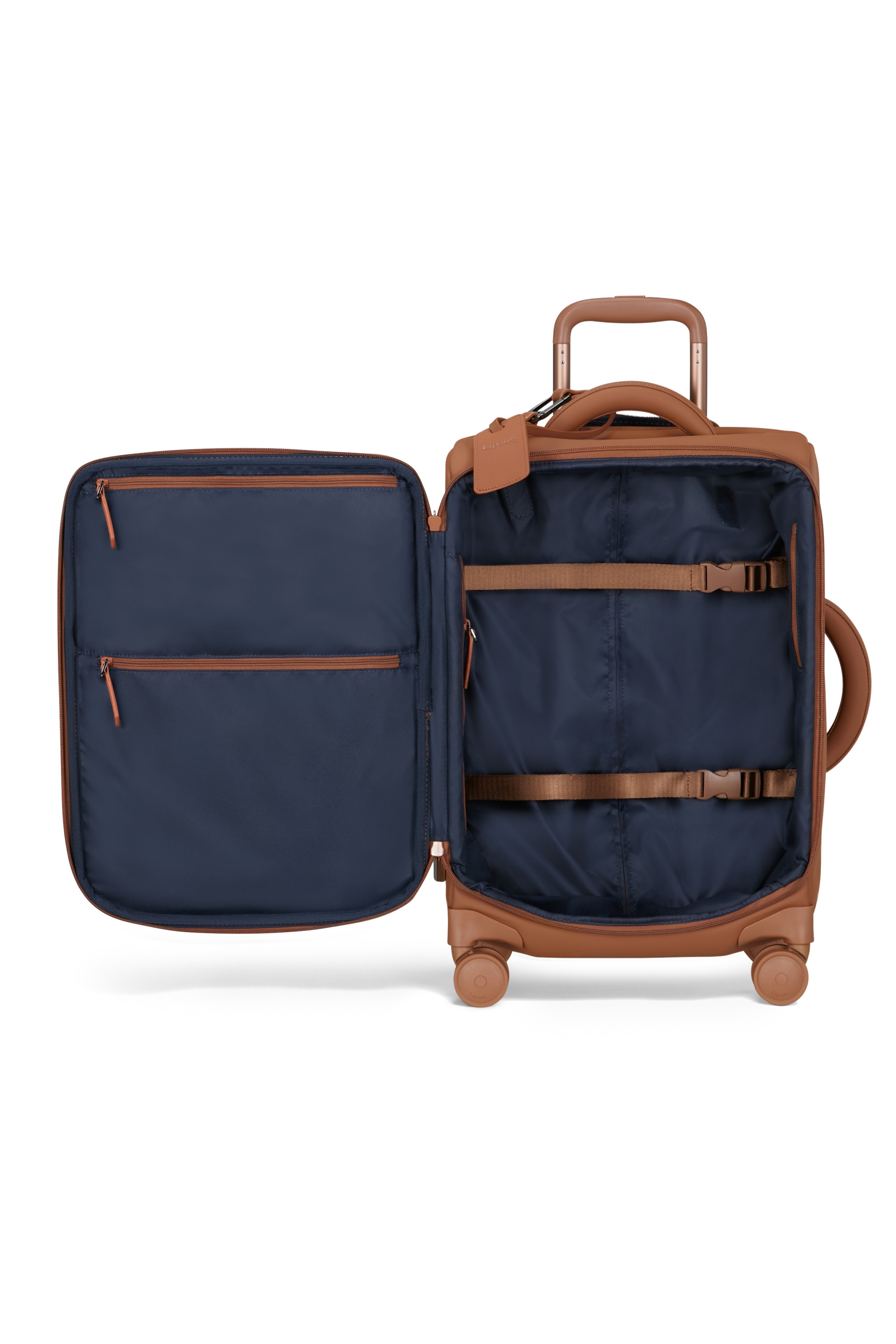 Lost in berlin valise 4 roues taille s LIPAULT PARIS Marron