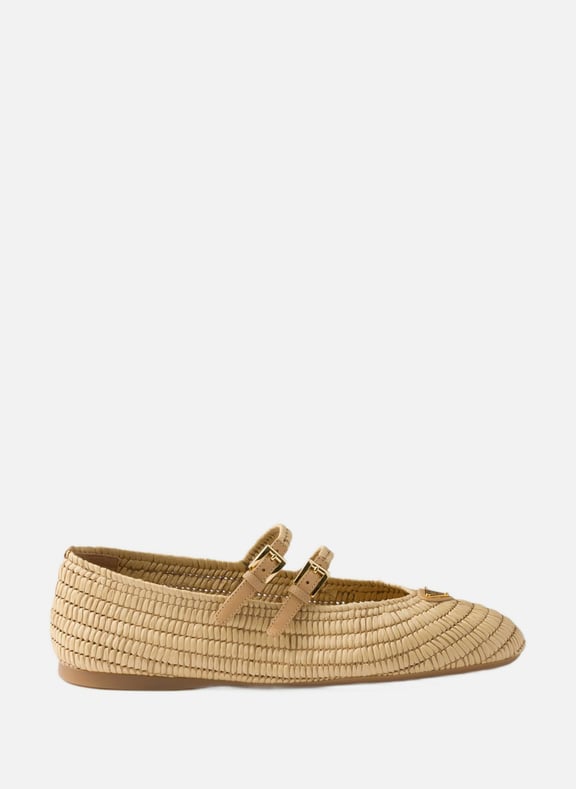 Ballerines en crochet Beige by PRADA PRADA Ballerines en crochet Beige