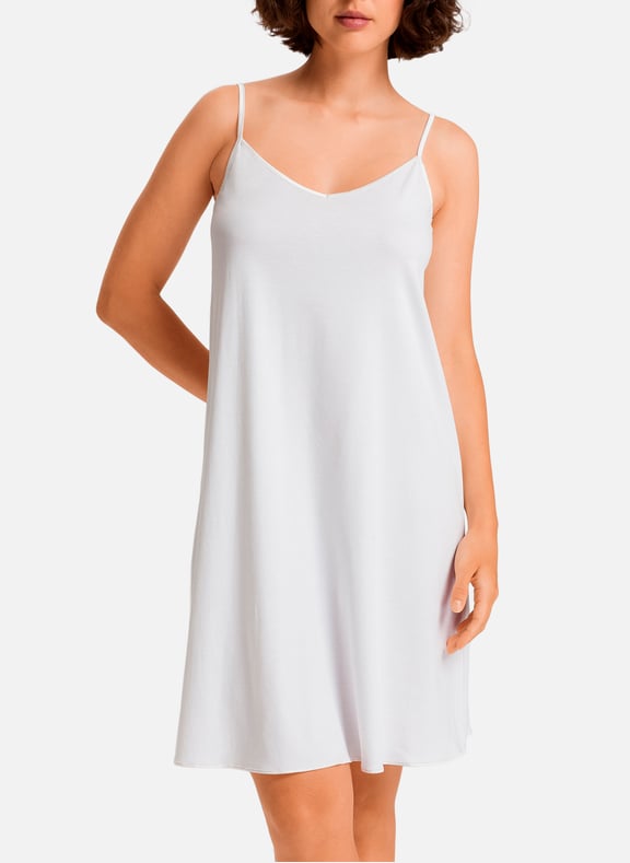 Nuisette en coton Blanc by HANRO HANRO Nuisette en coton Blanc