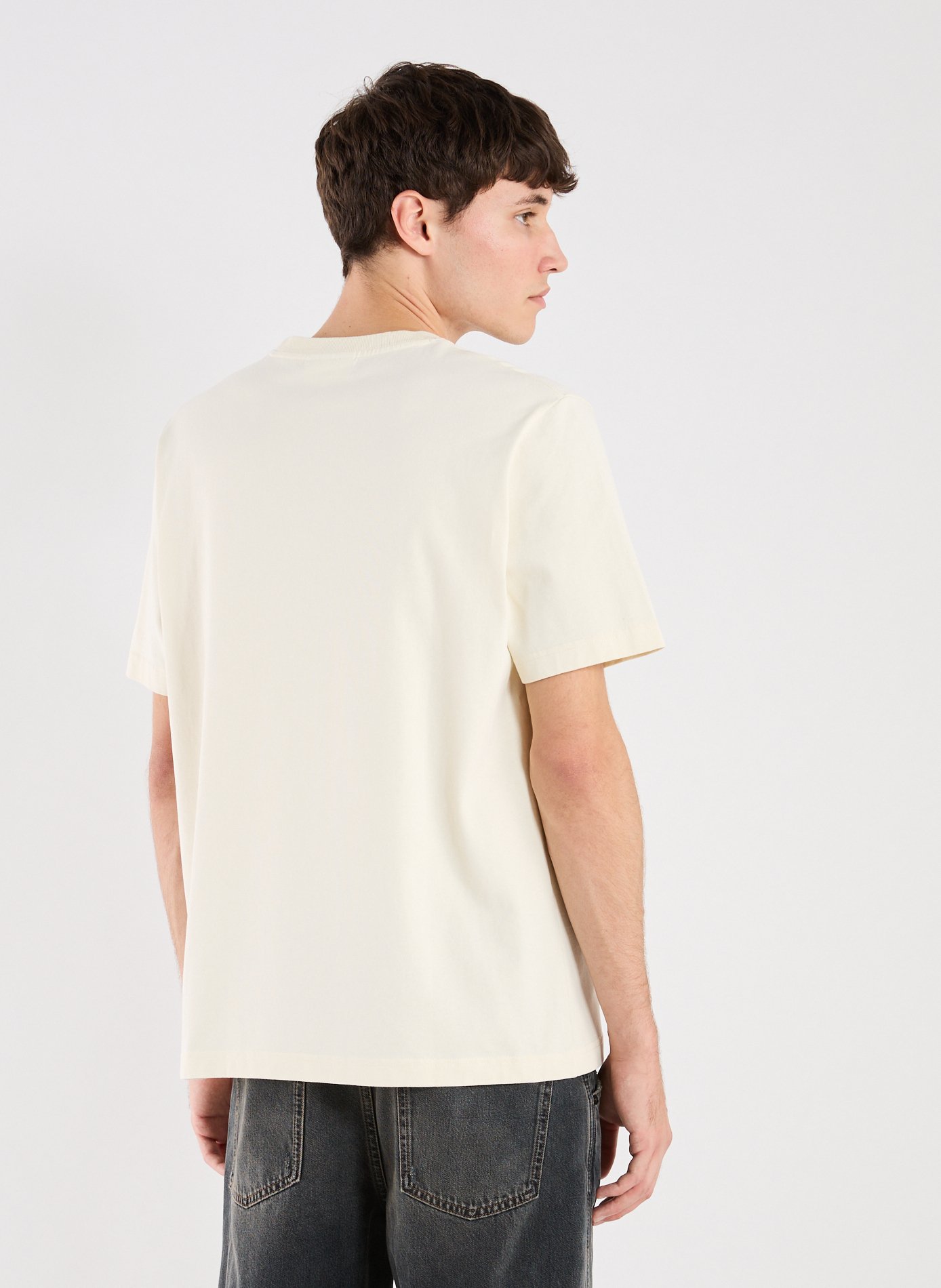 Cotton T-shirt with Double Fox Head MAISON KITSUNÉ Beige