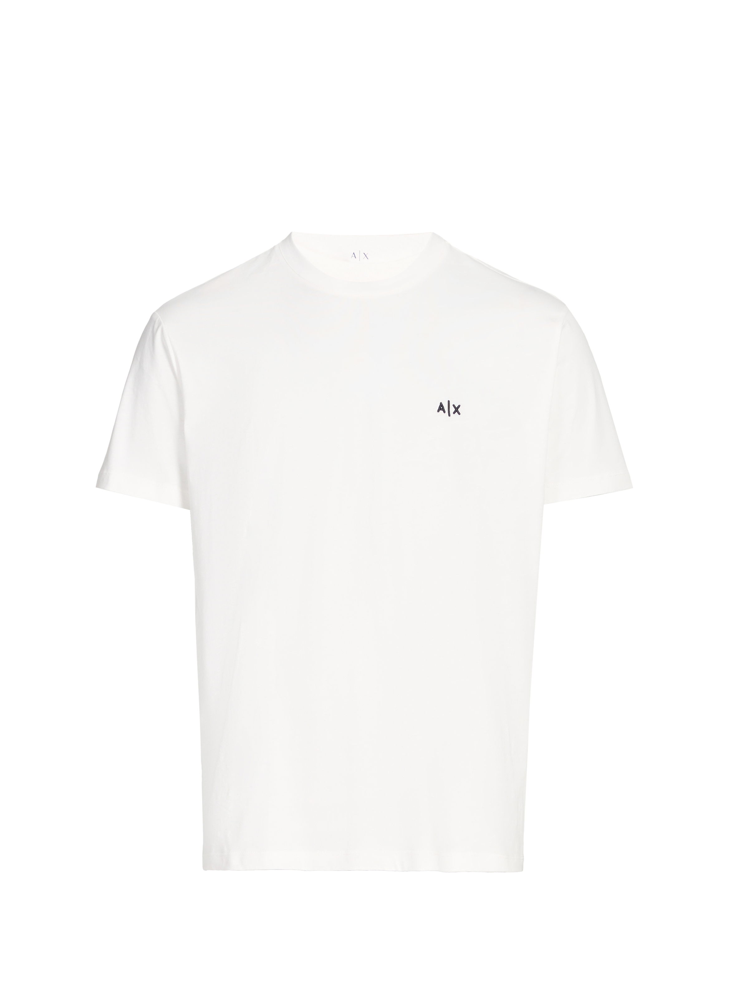 Straight-fit cotton T-shirt ARMANI EXCHANGE White