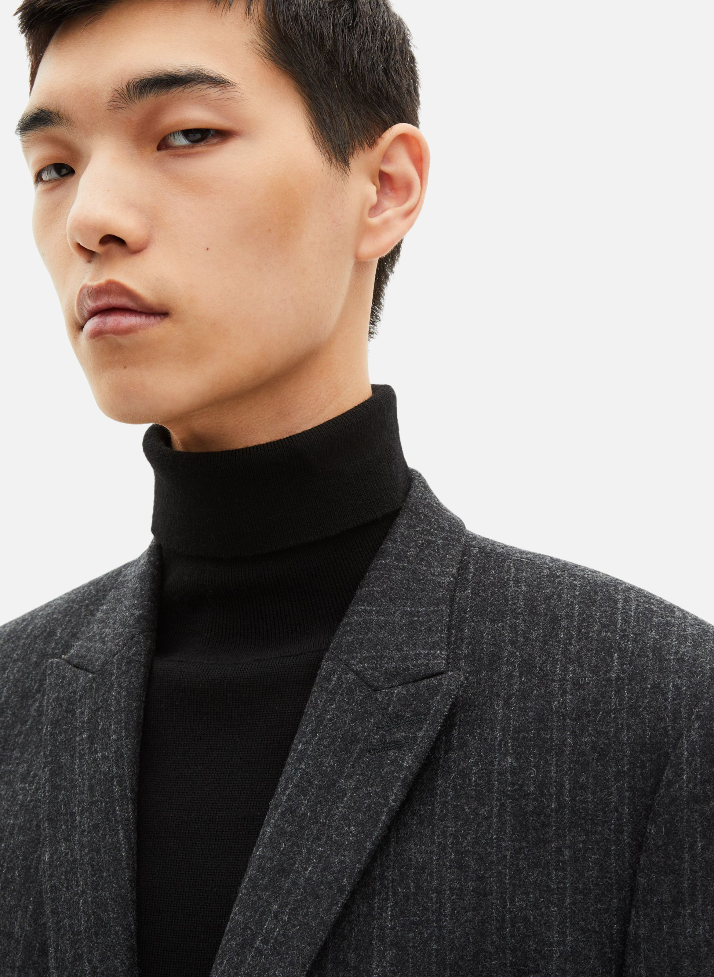 Veste de costume droite à fines rayures THE KOOPLES Gris