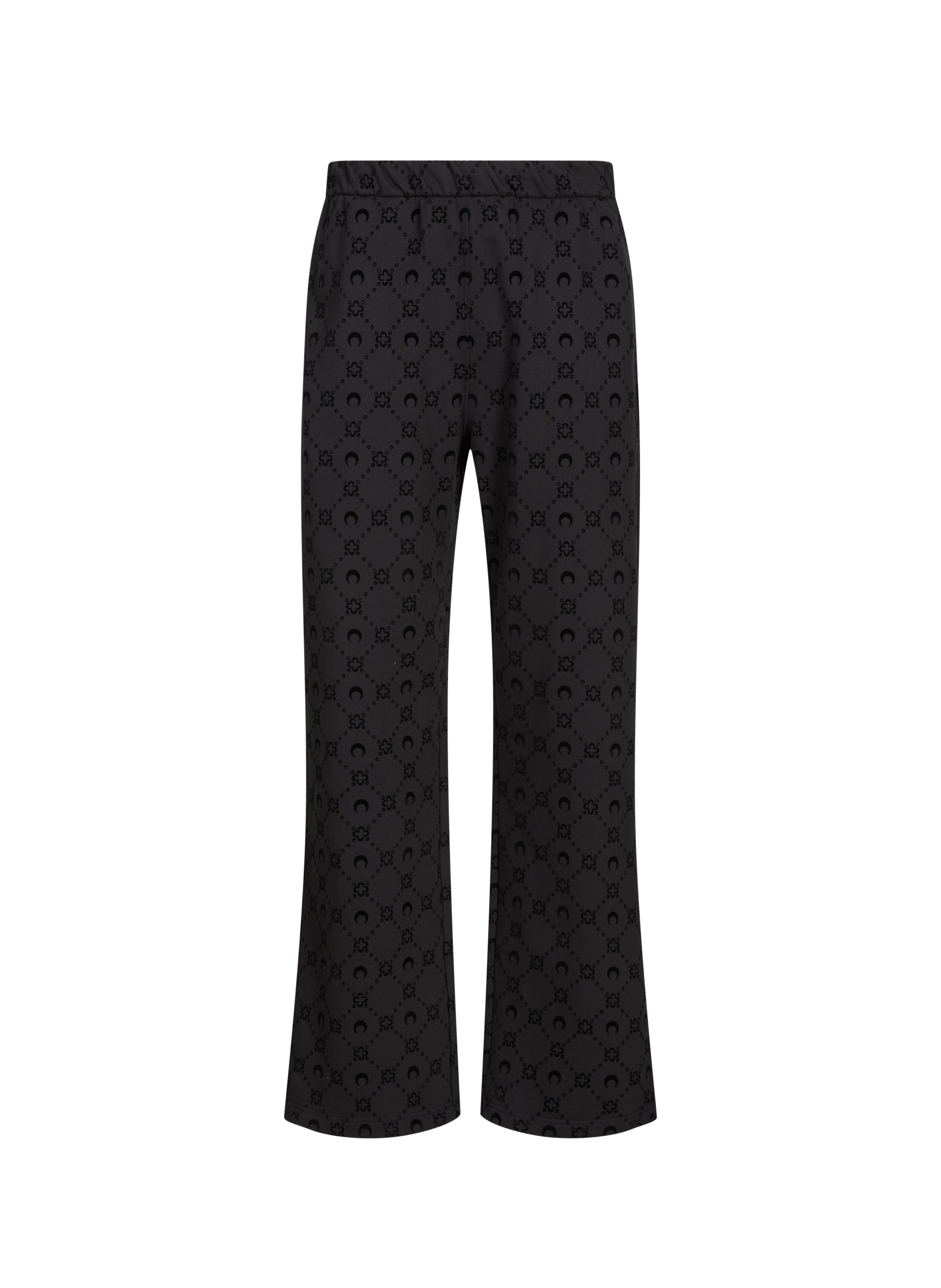 MARINE SERRE Pantalon de survêtement en coton Noir