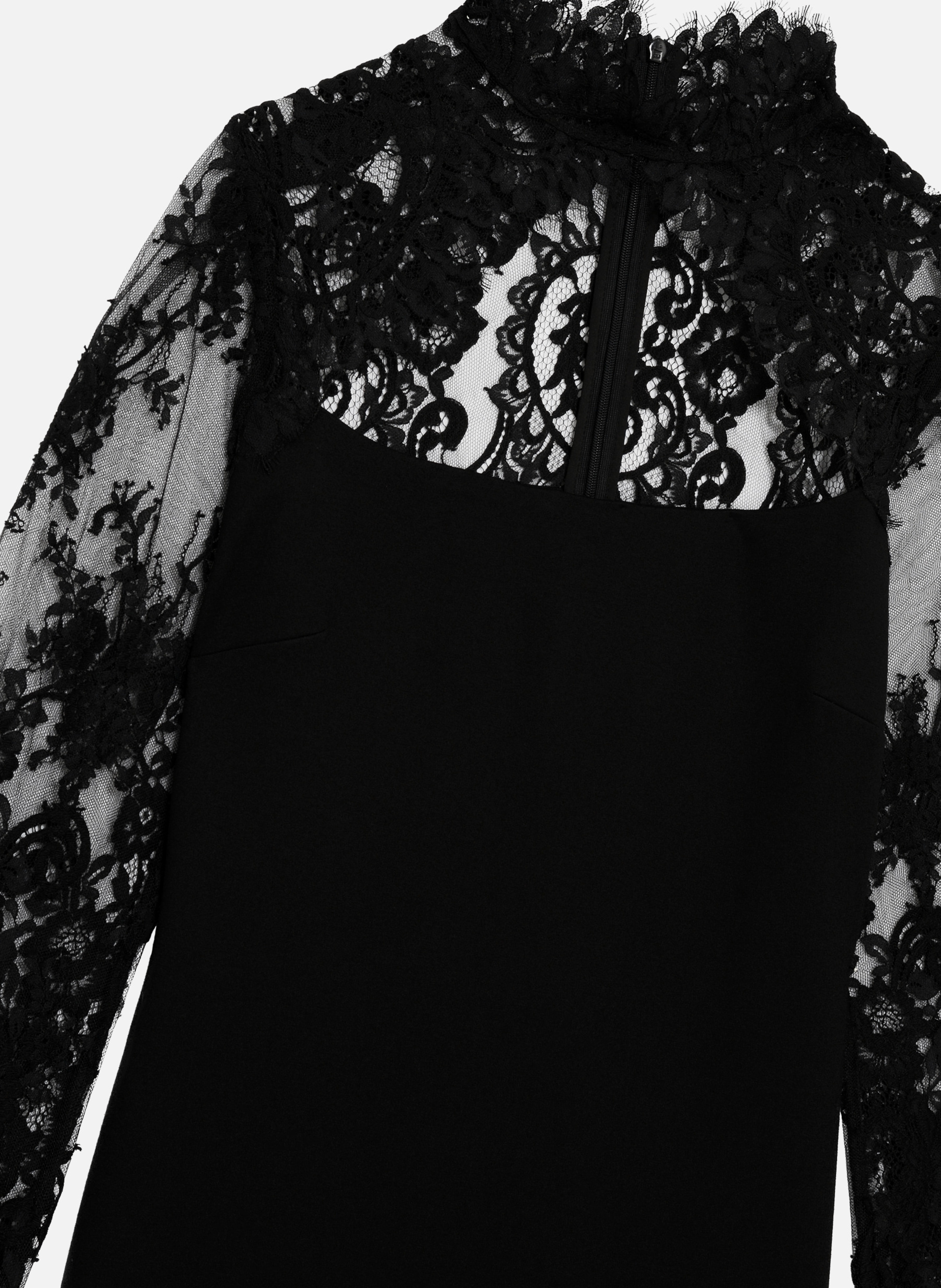 Robe courte avec dentelle THE KOOPLES Noir