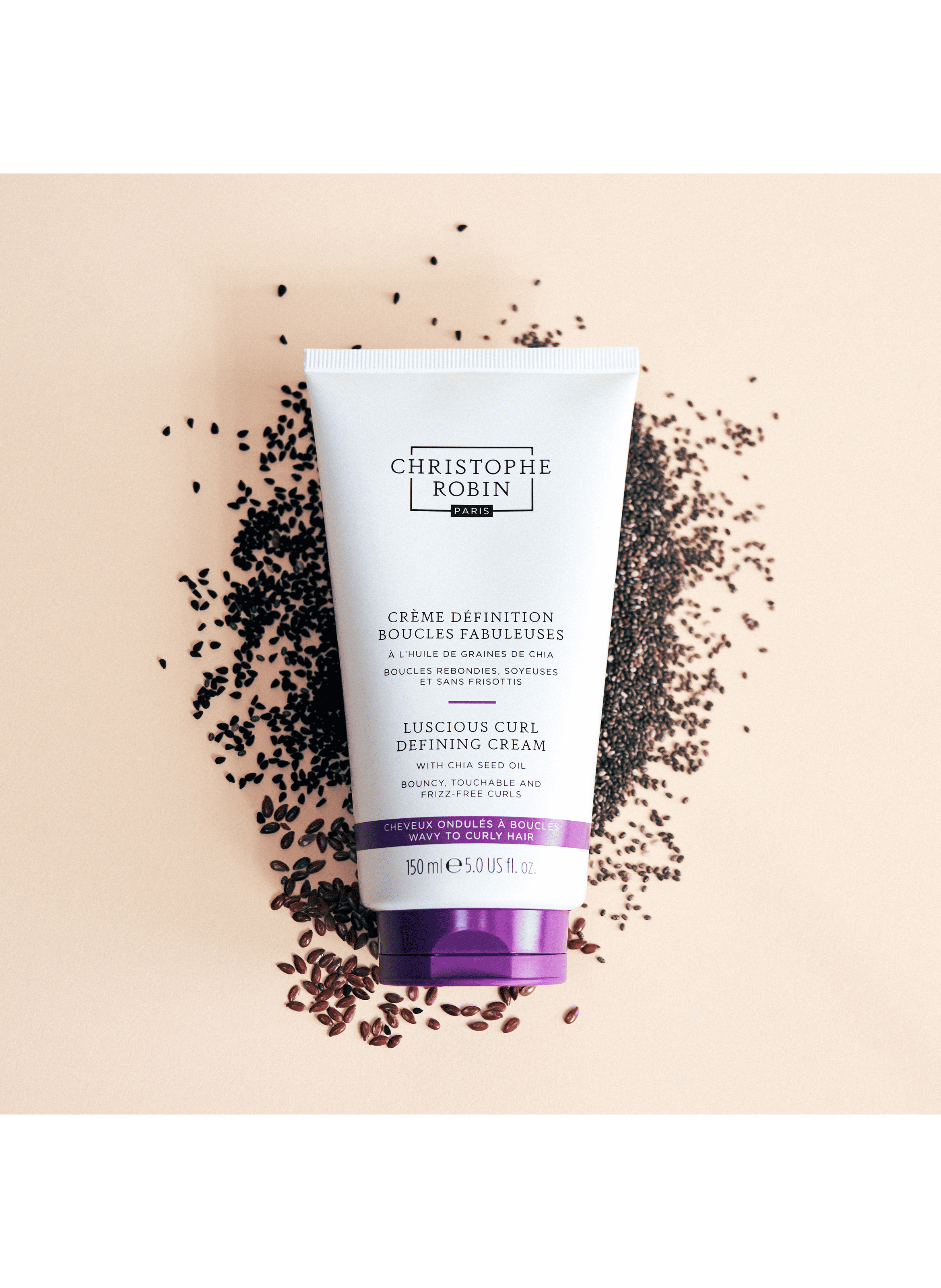 Crème Boucles fabuleuses à l&#039;huile de graines de chia CHRISTOPHE ROBIN No color