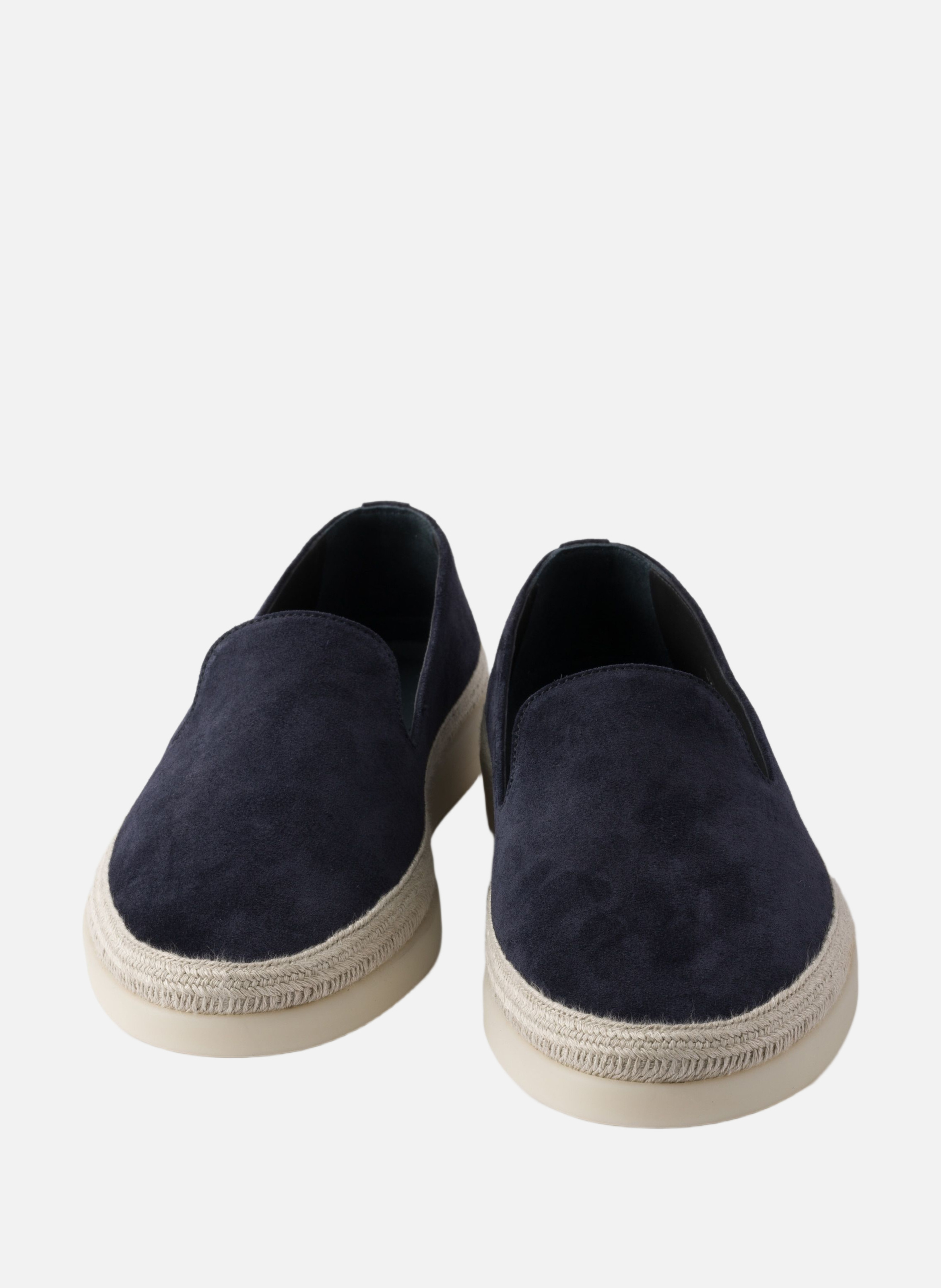 Mocassins en veau velours PRADA Bleu