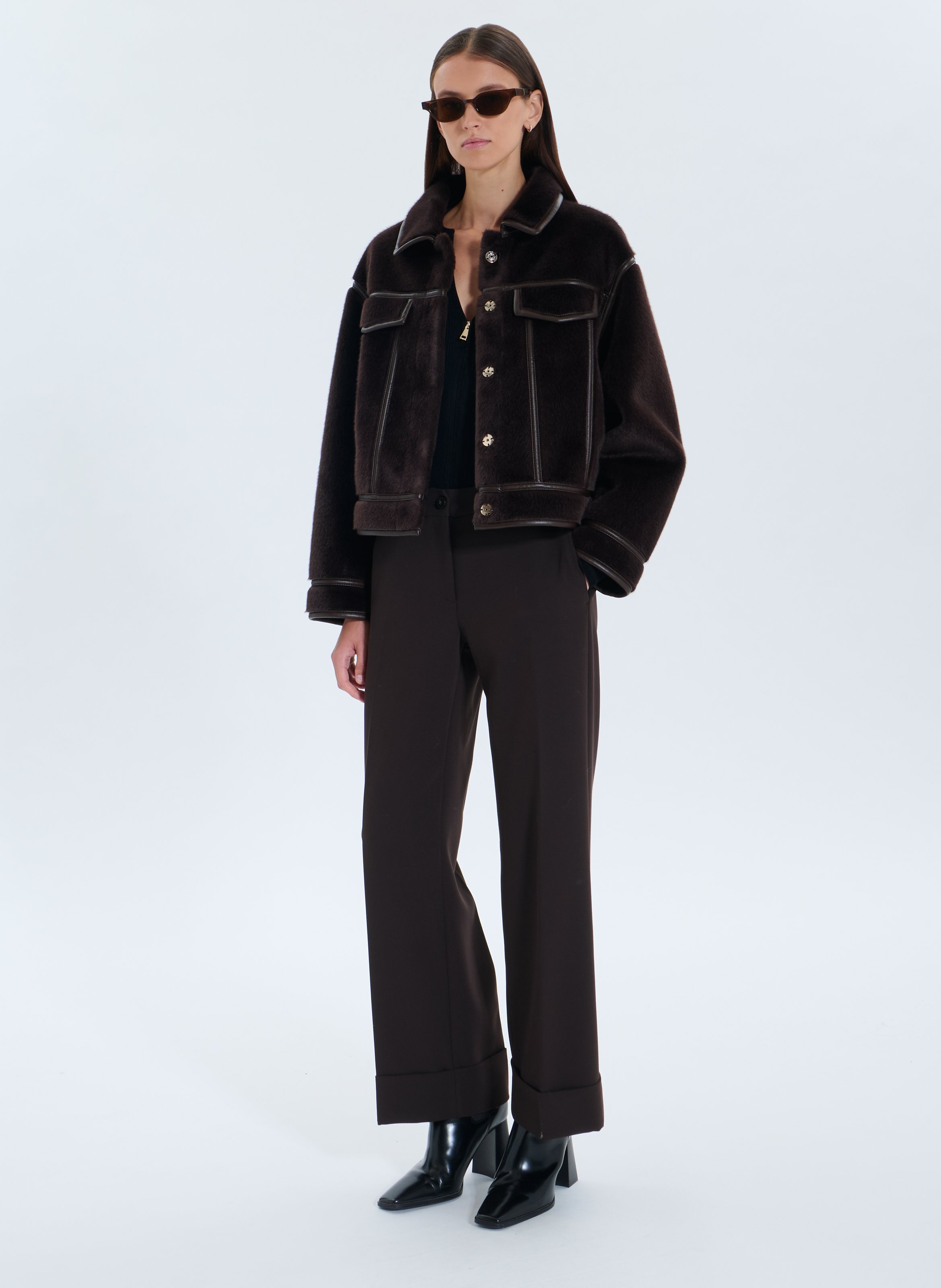 Veste courte monge ZAPA Marron