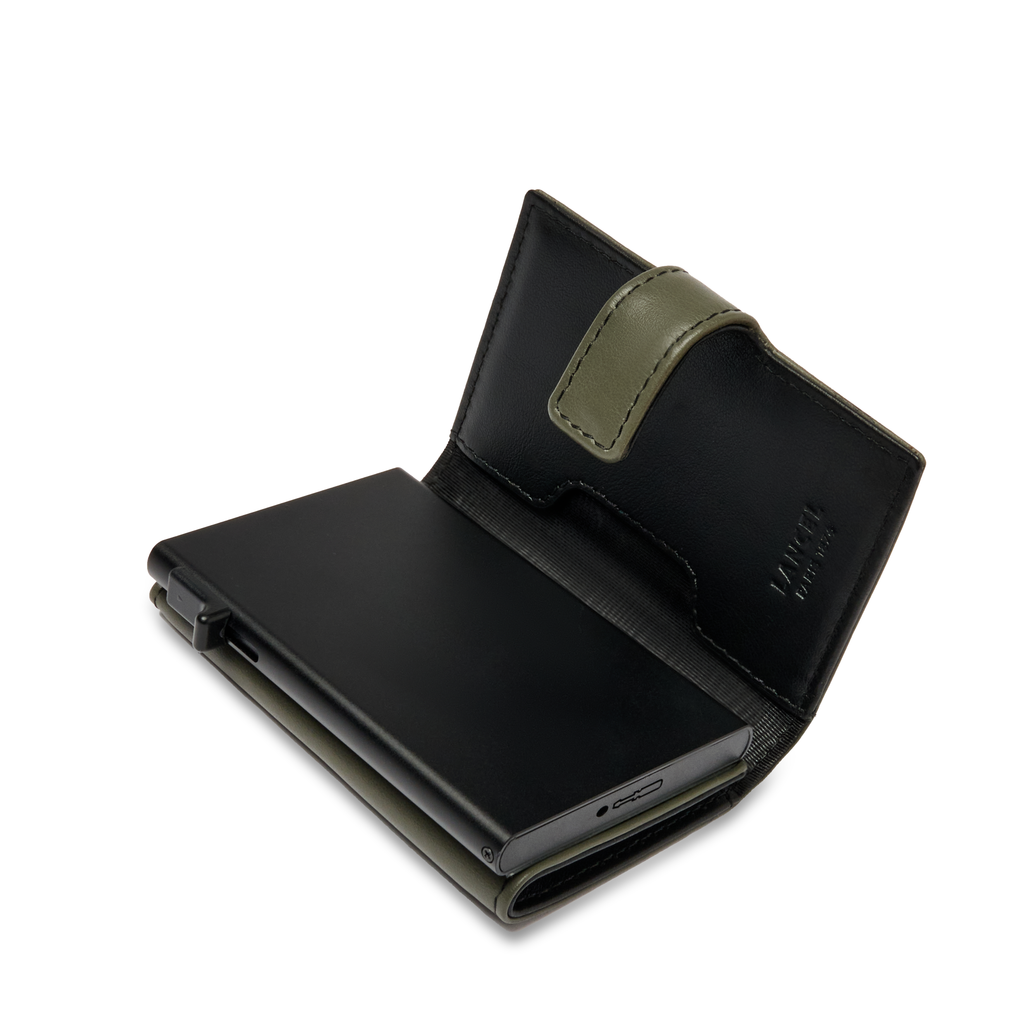 Porte-cartes léon de lancel en cuir LANCEL Noir