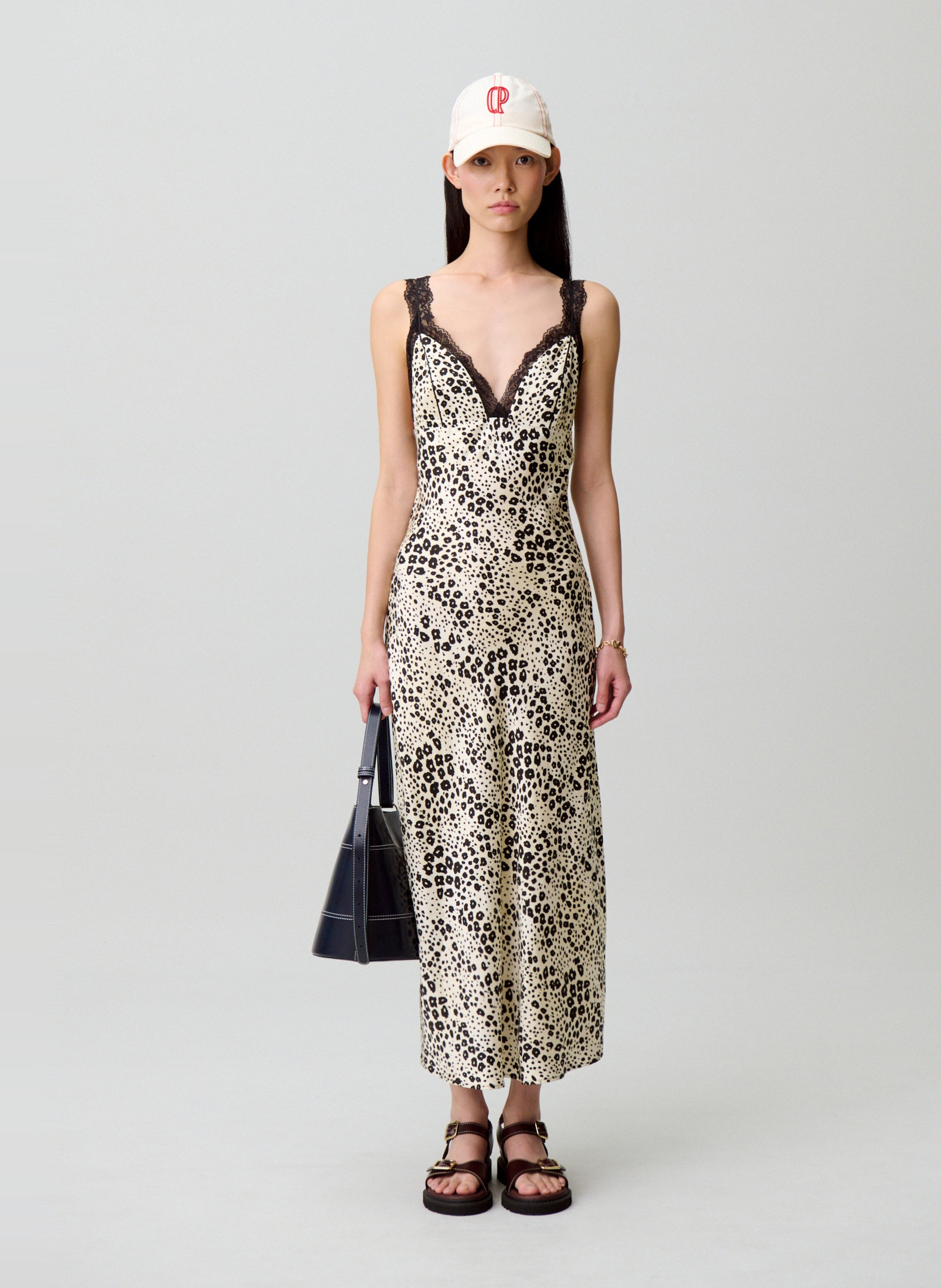 Robe longue col v CLAUDIE PIERLOT Multicolore