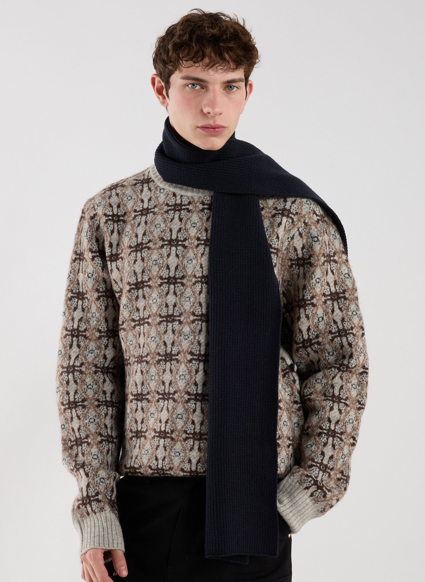 Cashmere scarf EDEN PARK Blue