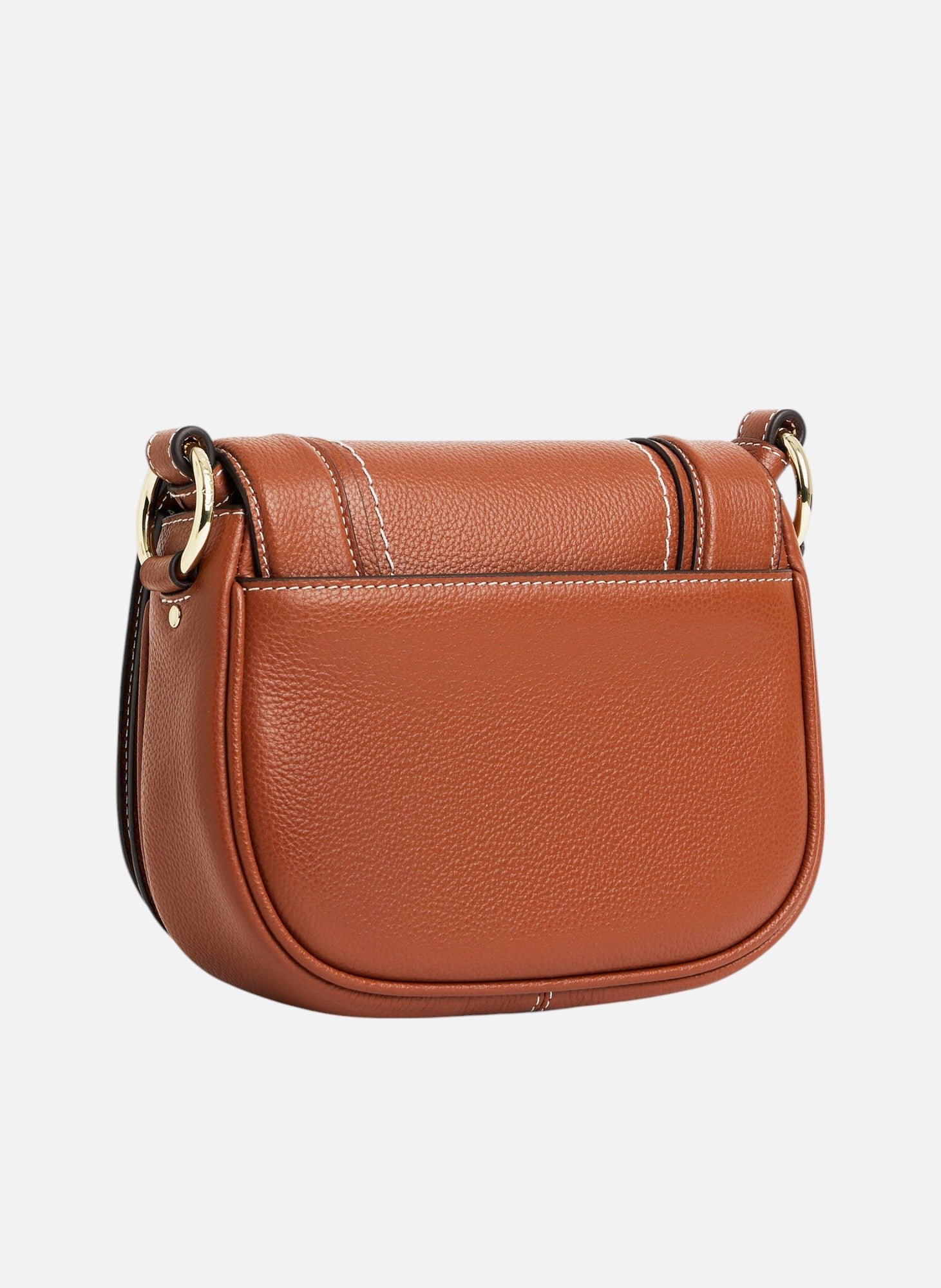 Petit sac bandoulière ella en cuir grainé LE TANNEUR Marron