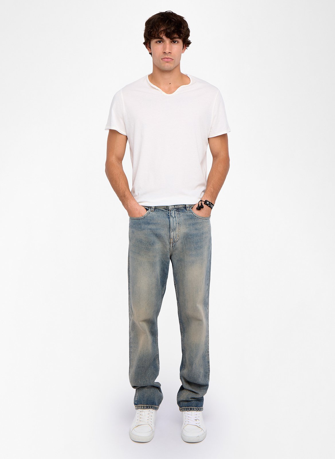 Tee-shirt droit imprimé dos monastir ZADIG&VOLTAIRE Blanc