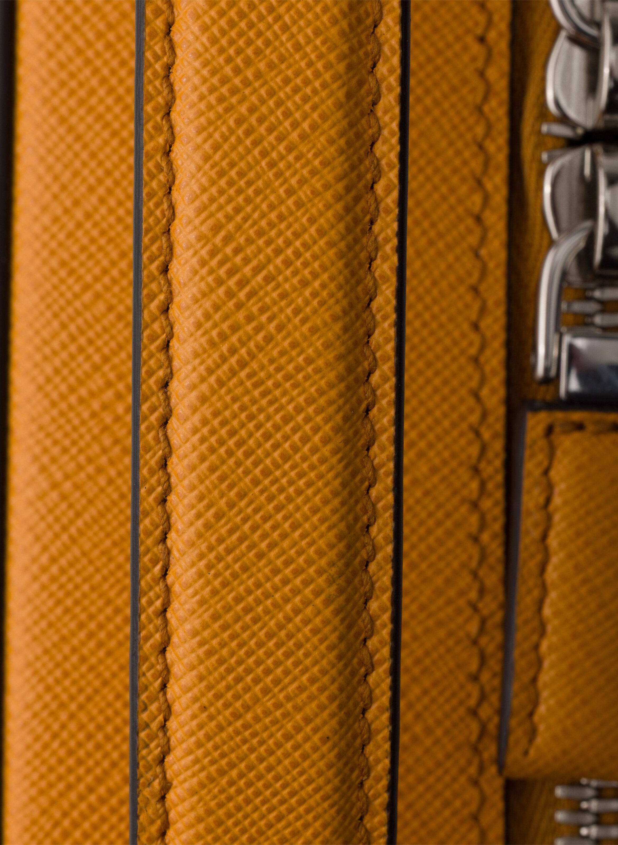 Sac prada brique en cuir saffiano PRADA Orange