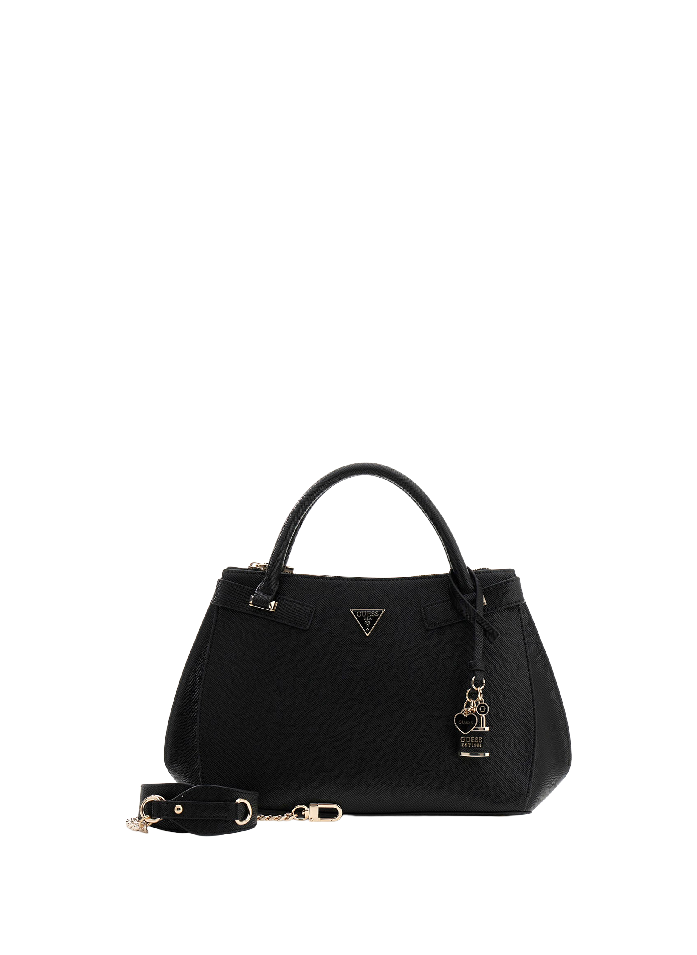 Serenova saffiano handbag GUESS Black