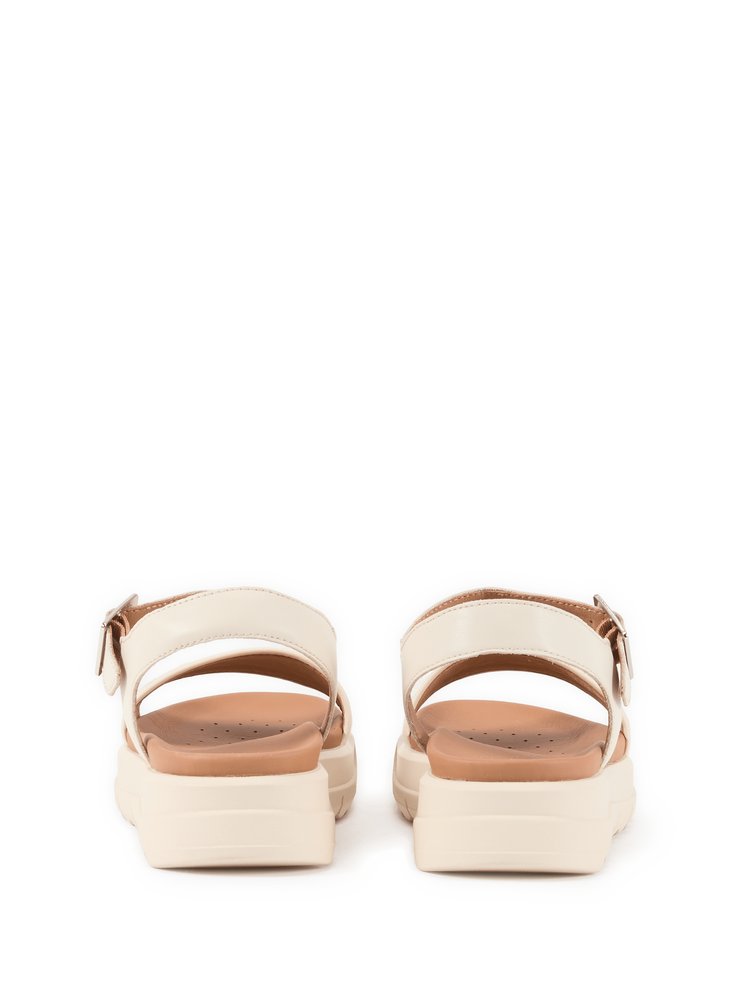 Sandales plates Xand 2.1S en cuir mélangé GEOX Beige