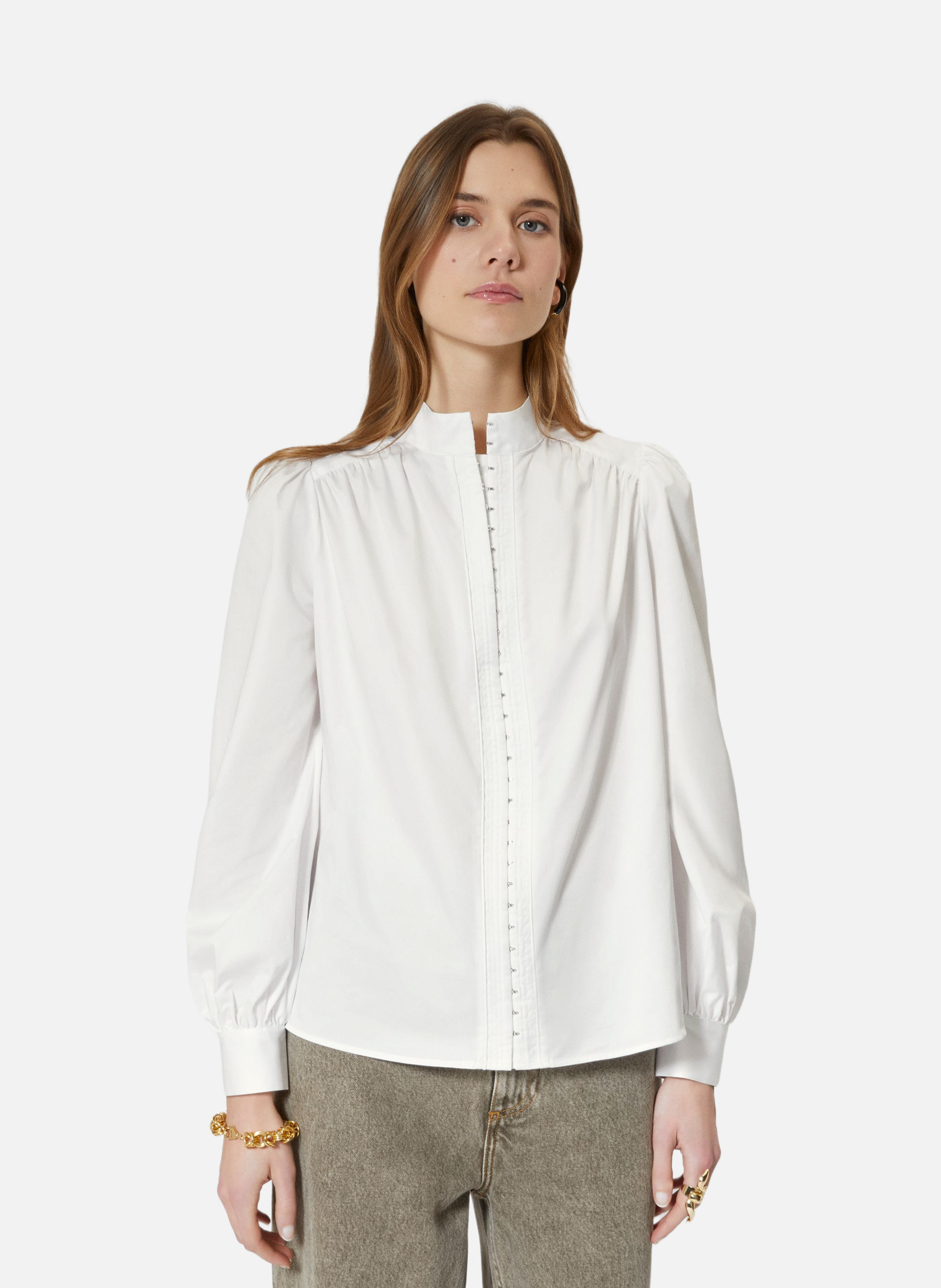Chemise en coton THE KOOPLES Blanc