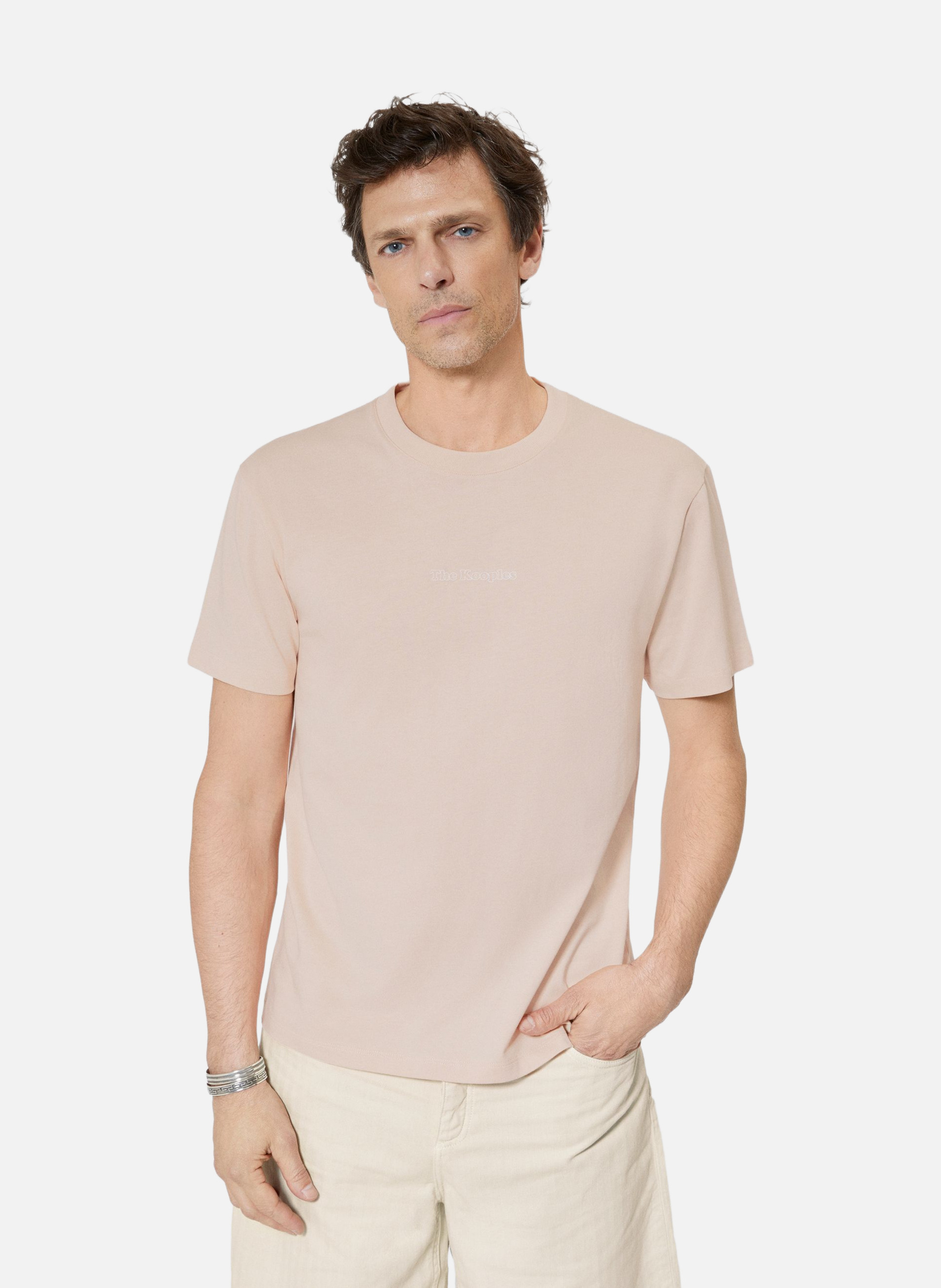 T-shirt avec logo détouré THE KOOPLES Rose