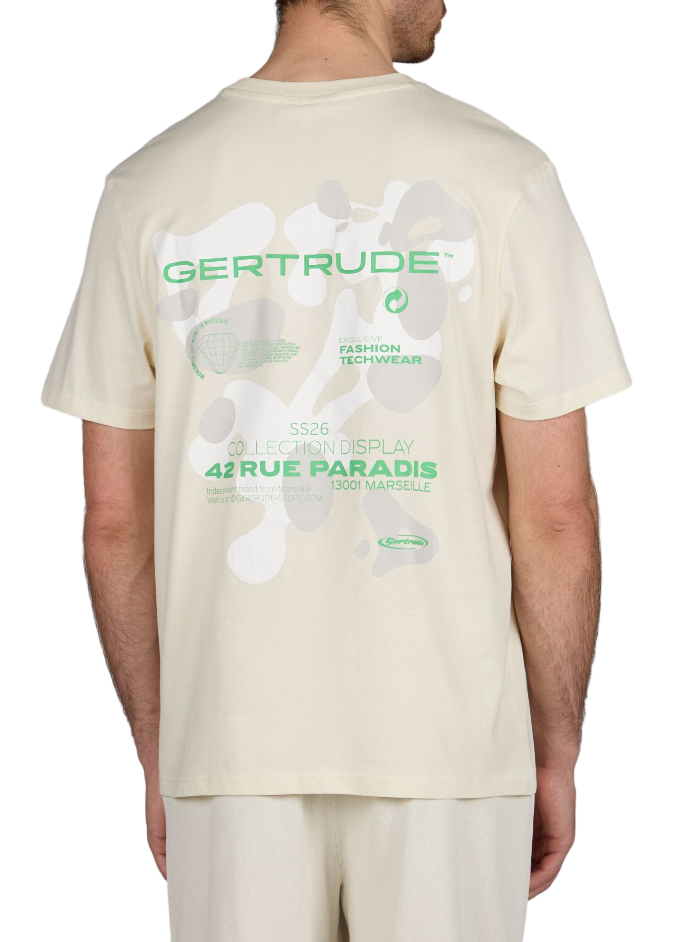 T-shirt imprimé Leonce en coton GERTRUDE ET GASTON Beige