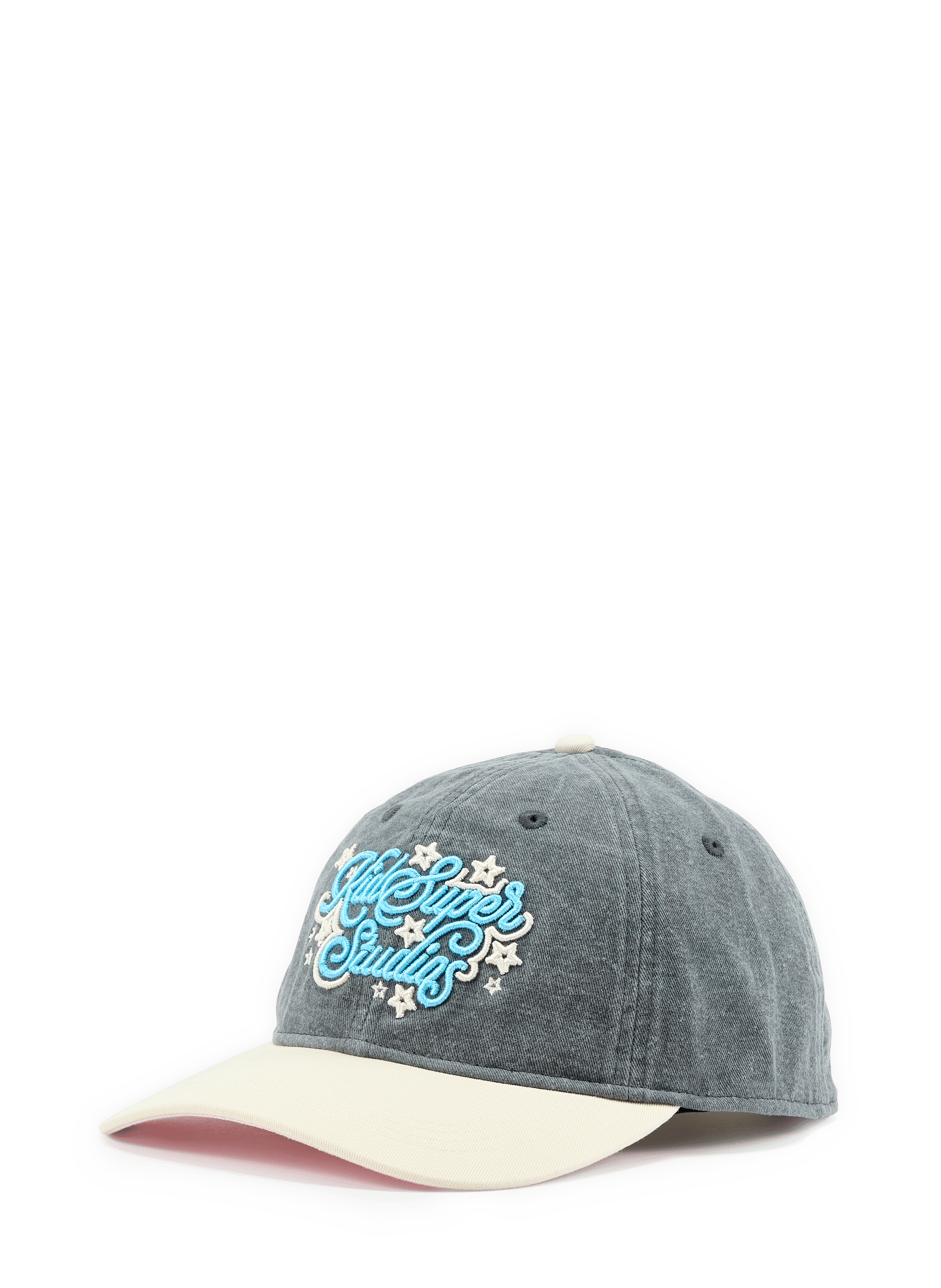 Embroidered cotton baseball cap KIDSUPER Grey
