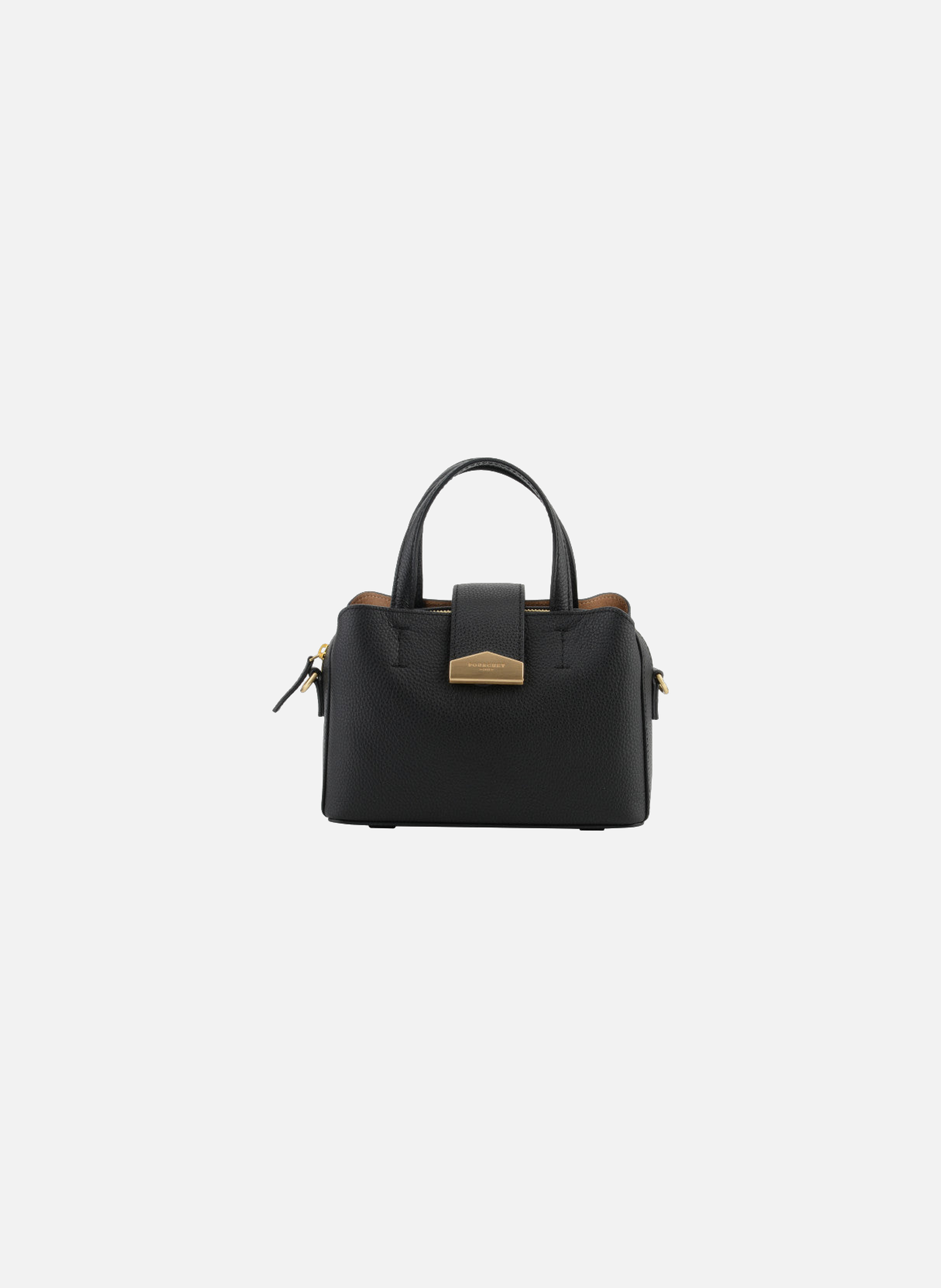 Cavalcade | sac porté épaule mm en cuir de vachette POURCHET Noir