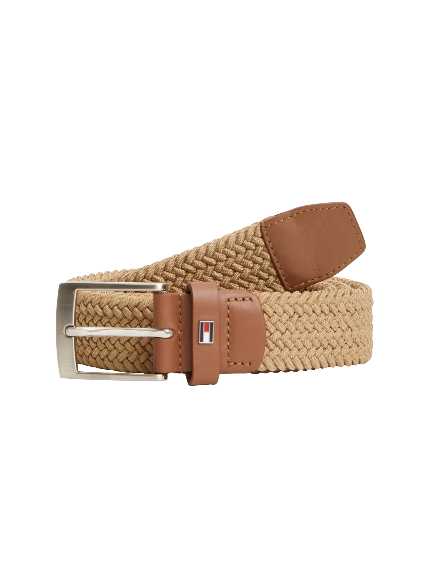 Cinturón elástico trenzado TOMMY HILFIGER Beige