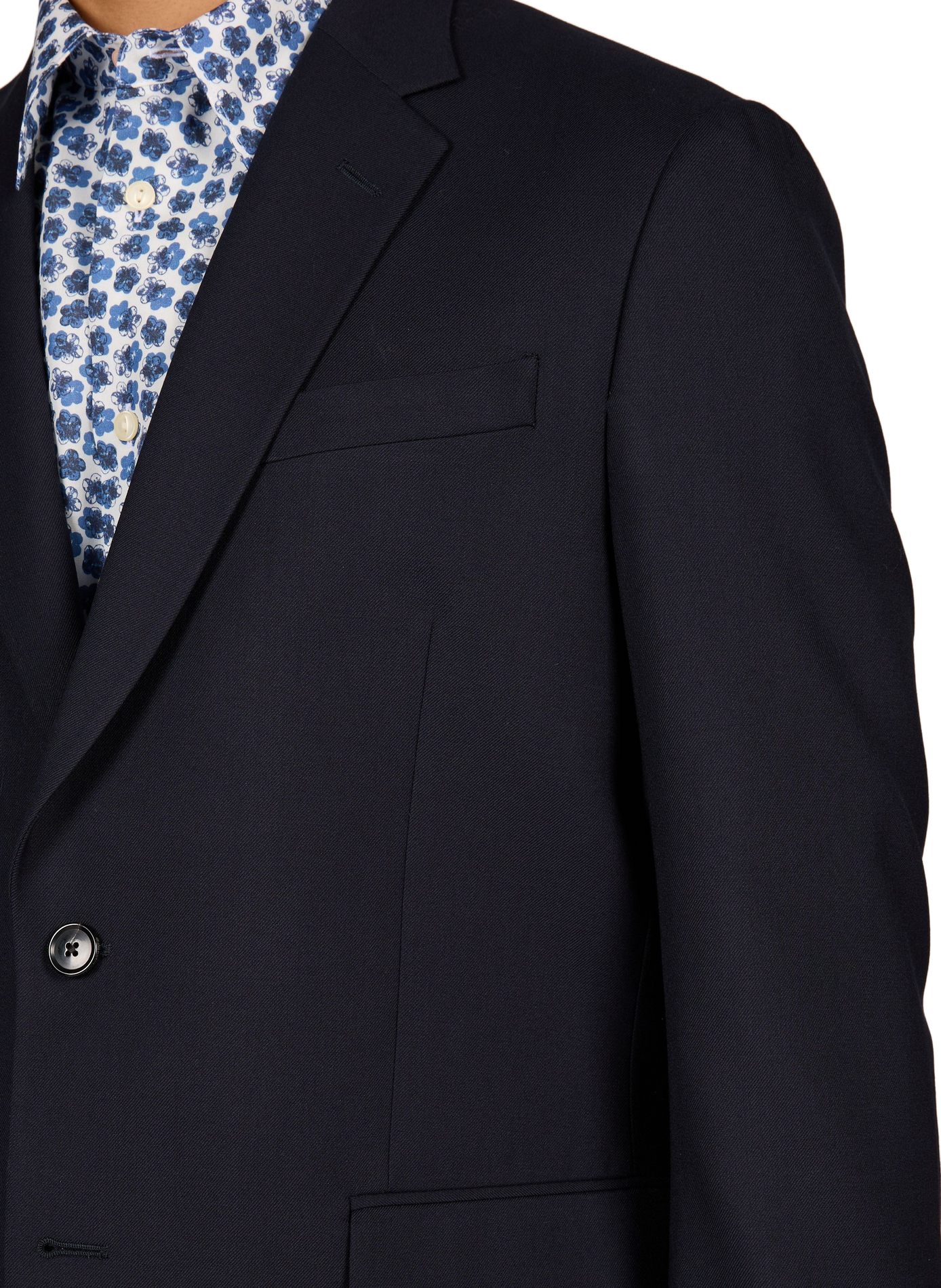 Two-piece solid color wool suit | Blue PAUL SMITH Men