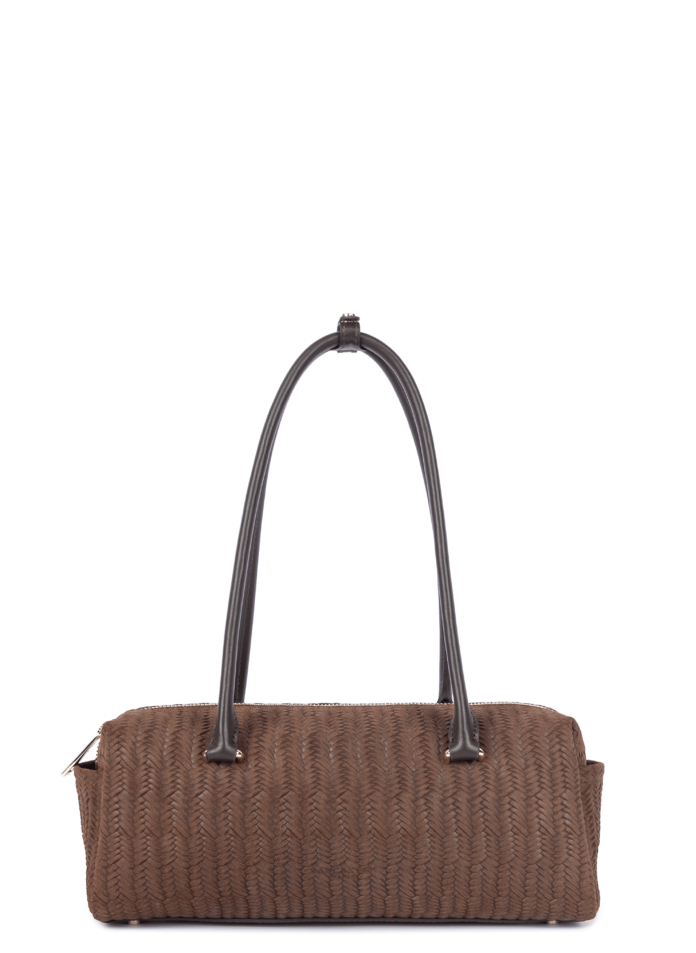 Sac rectangle - tressé cube LANCASTER Marron