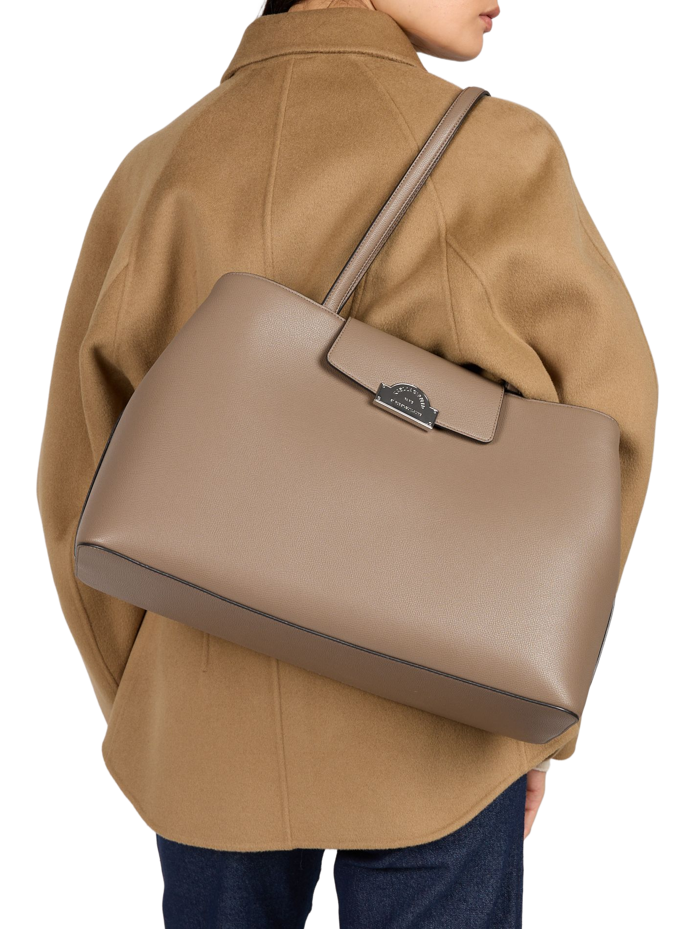 Gecrackte Tasche Rue St-Guillaume KARL LAGERFELD Braun