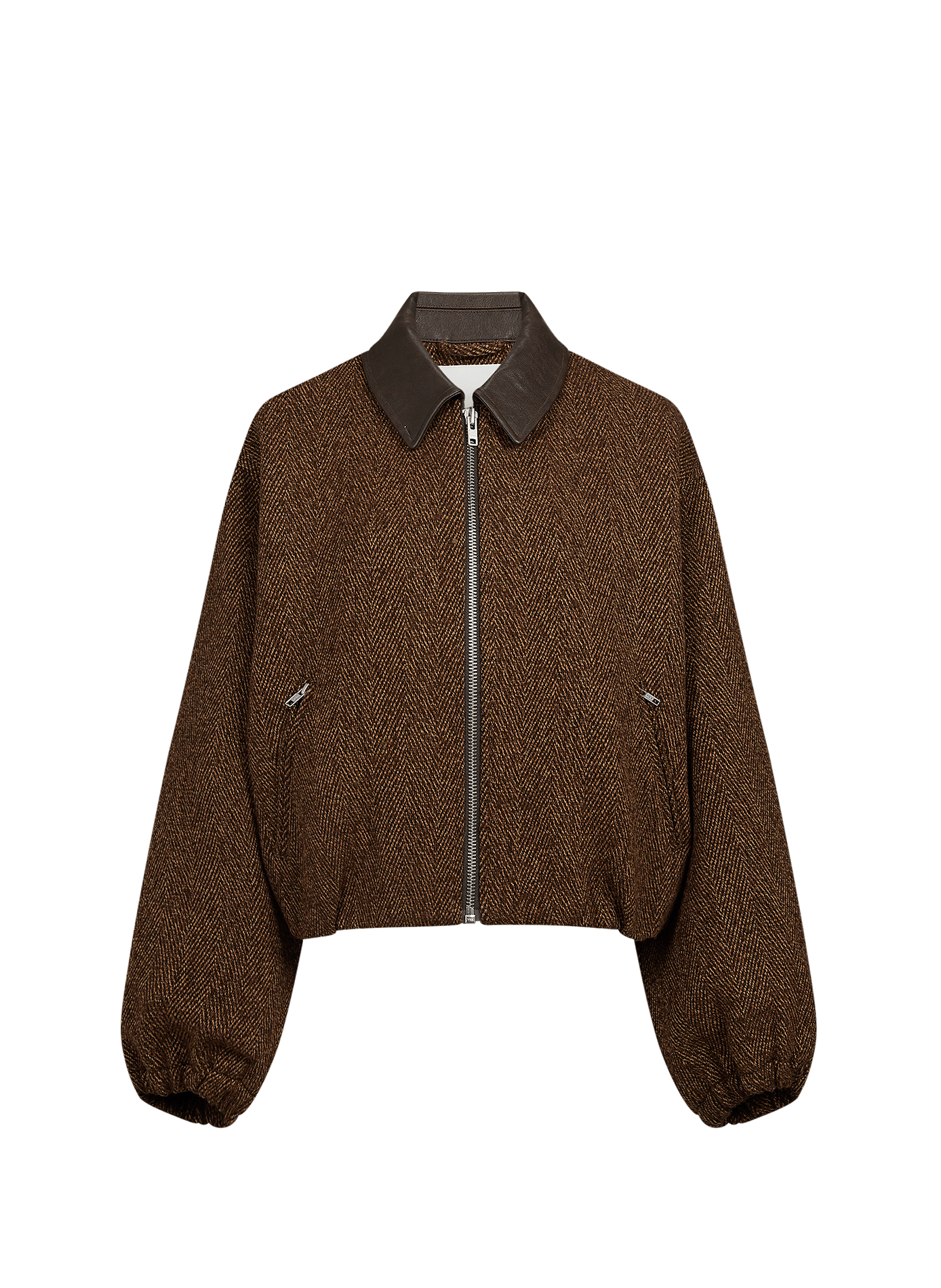 Oversized jacket with classic collar BELLEROSE Brown