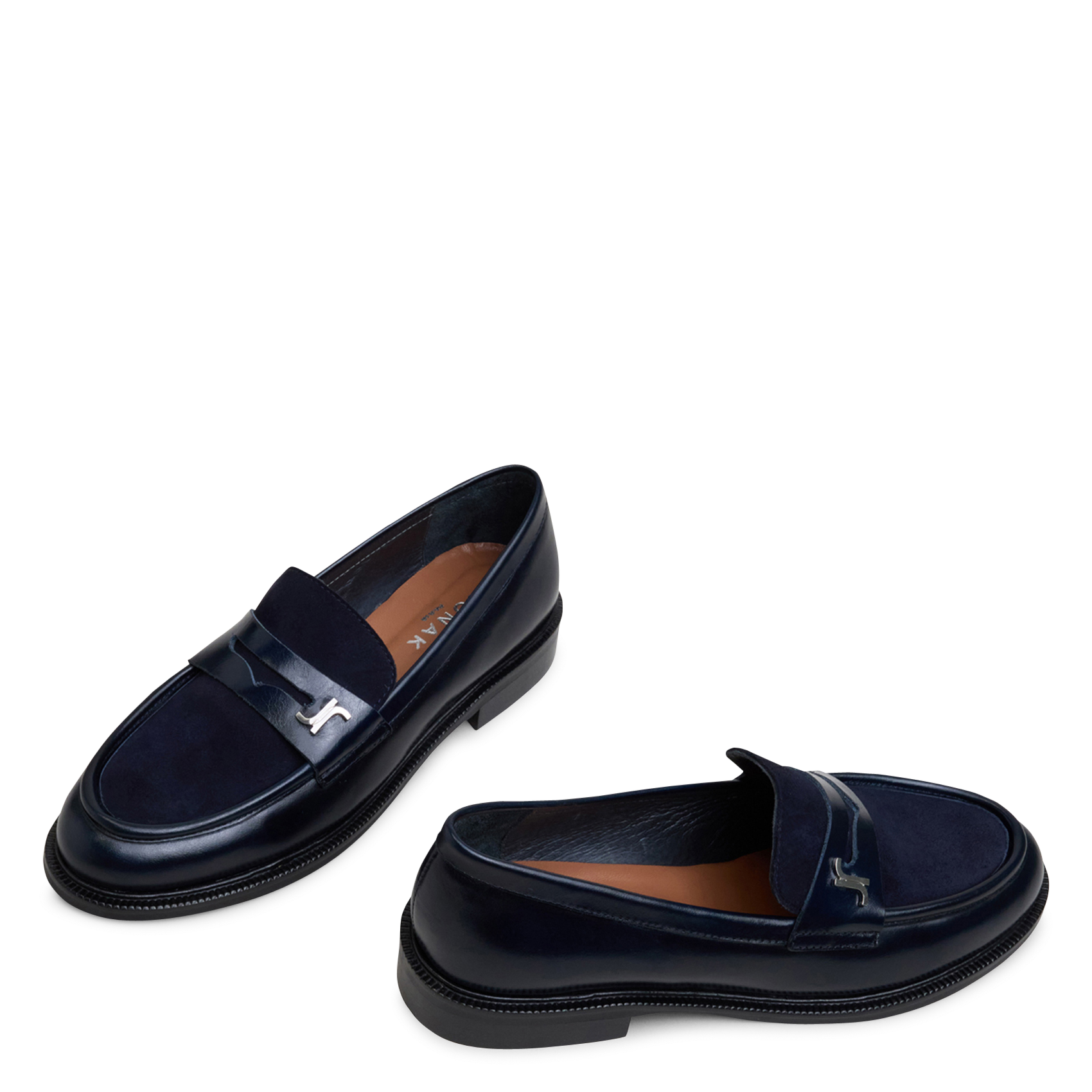 Mocassins en cuir duedi JONAK Bleu