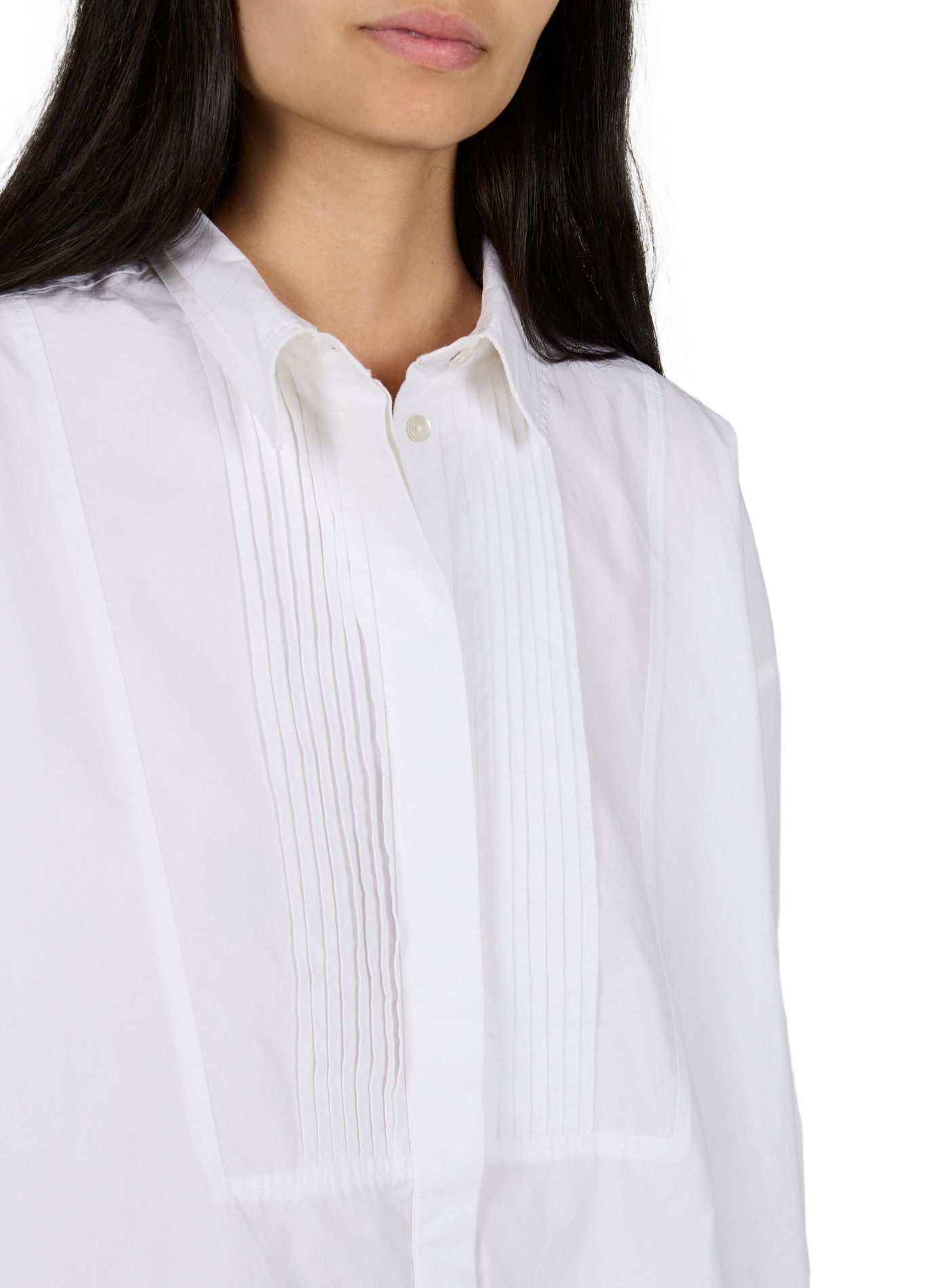 Oversize Hemd KELIA P1727 aus Baumwolle BELLEROSE Weiss