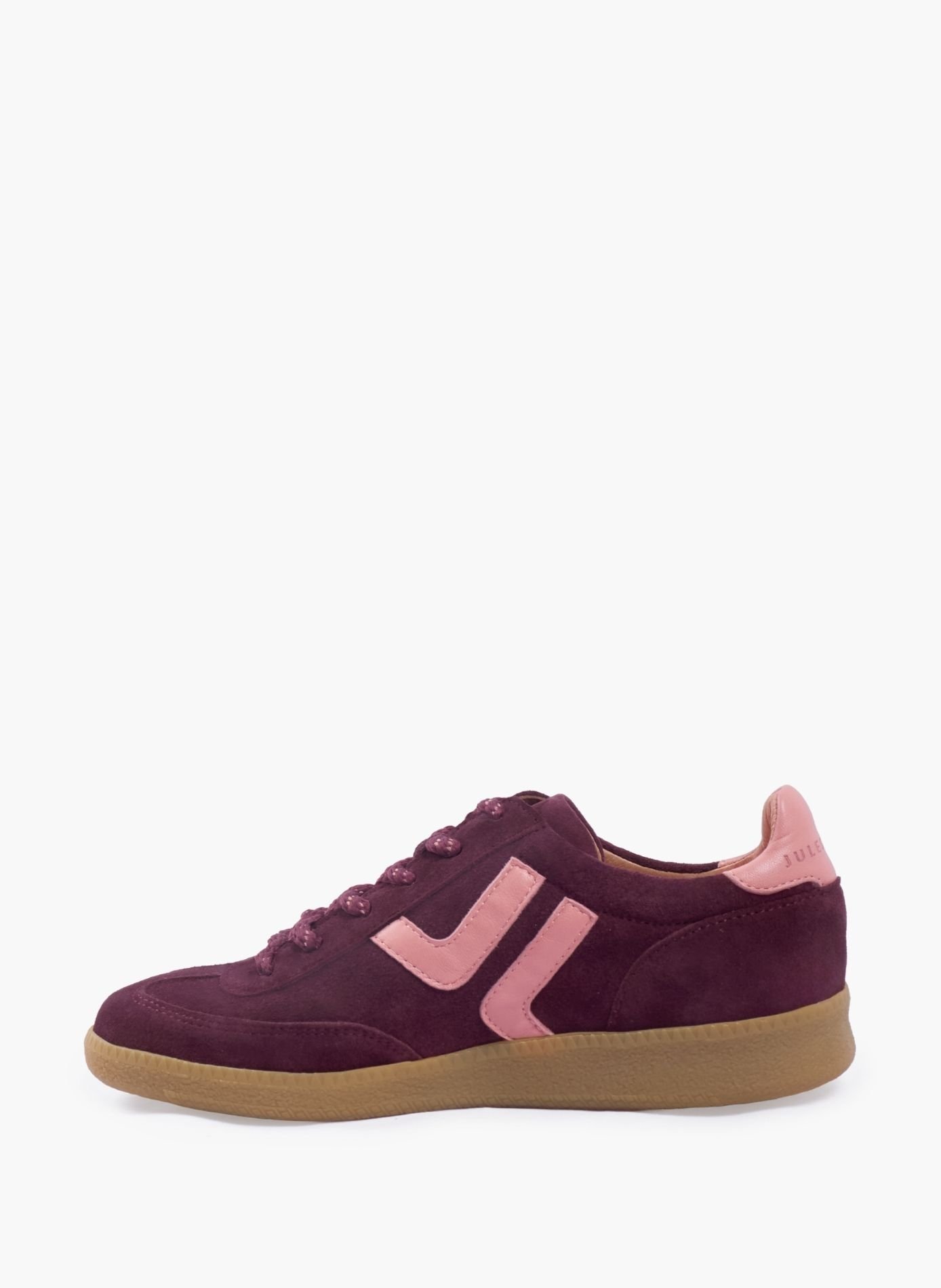 Baskets ninon cuir JULES & JENN Rouge