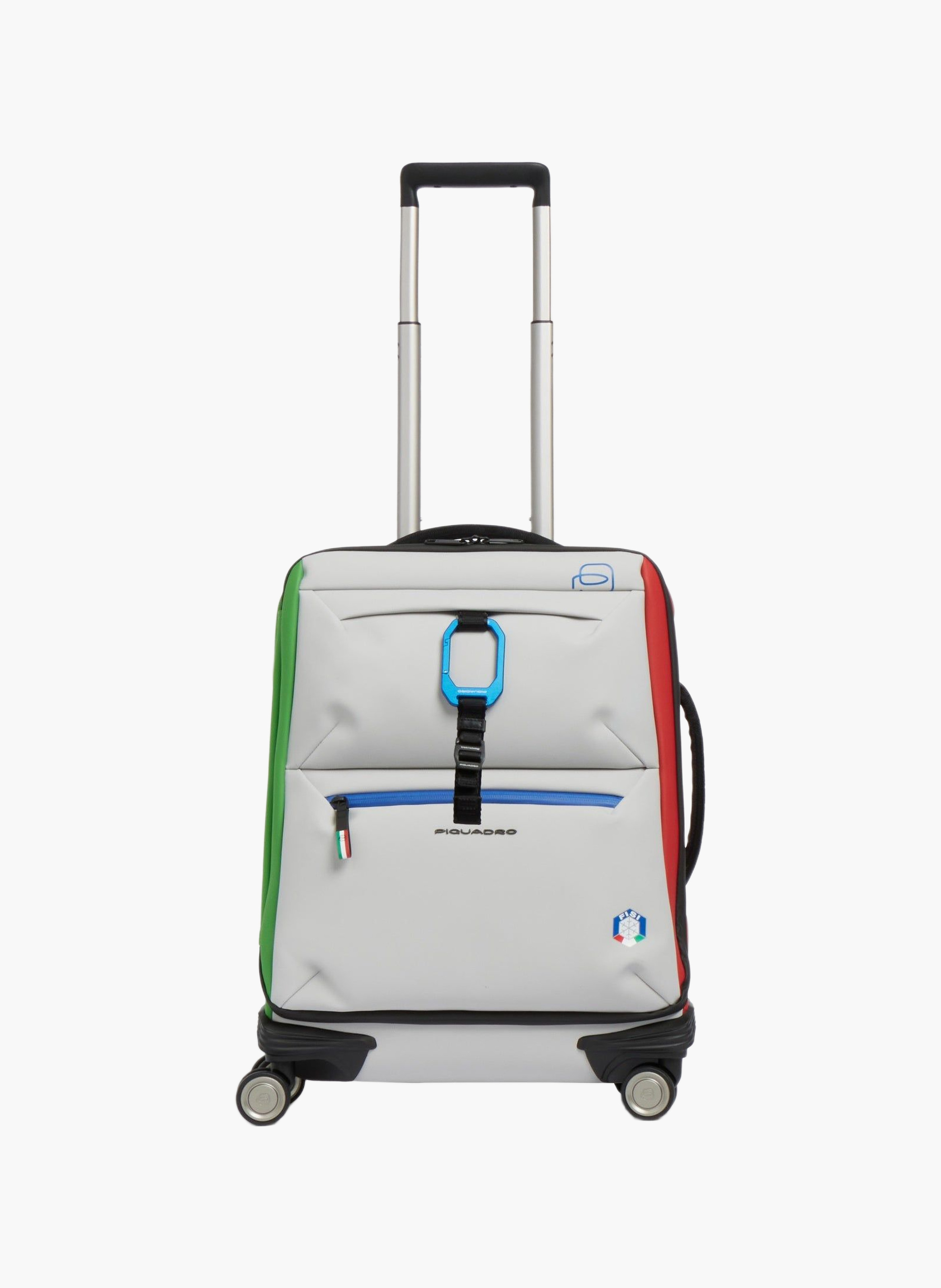 Valise cabine mince à 4 roues "piquadro x fisi" PIQUADRO Blanc